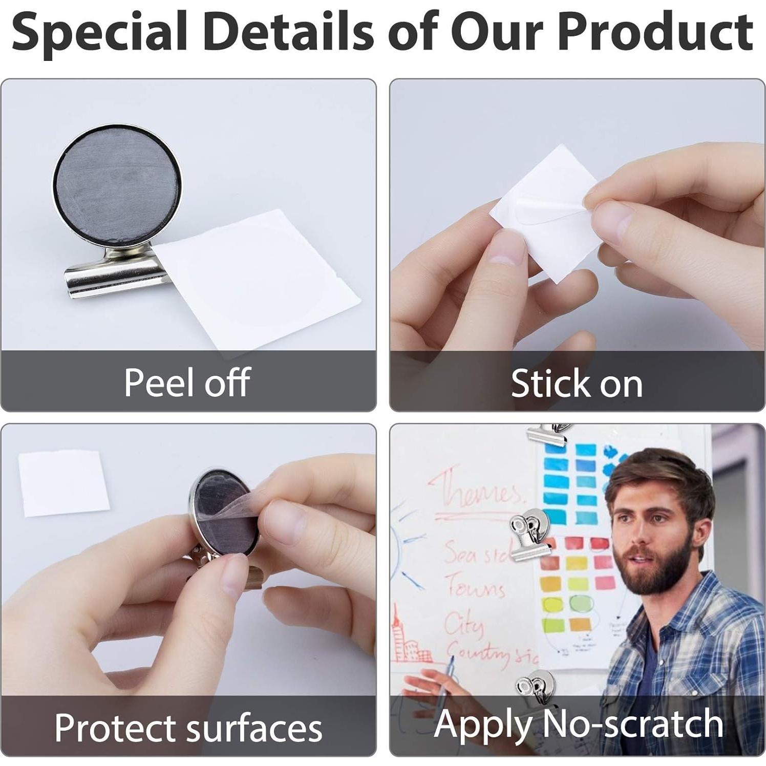 Clips Magnéticos VNDUEEY 20 Piezas Plateados 30mm