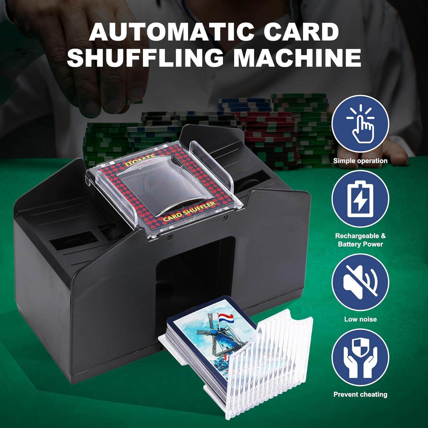 Barajador Automático de Cartas ITOMTE N54003 - 4/6 Barajas