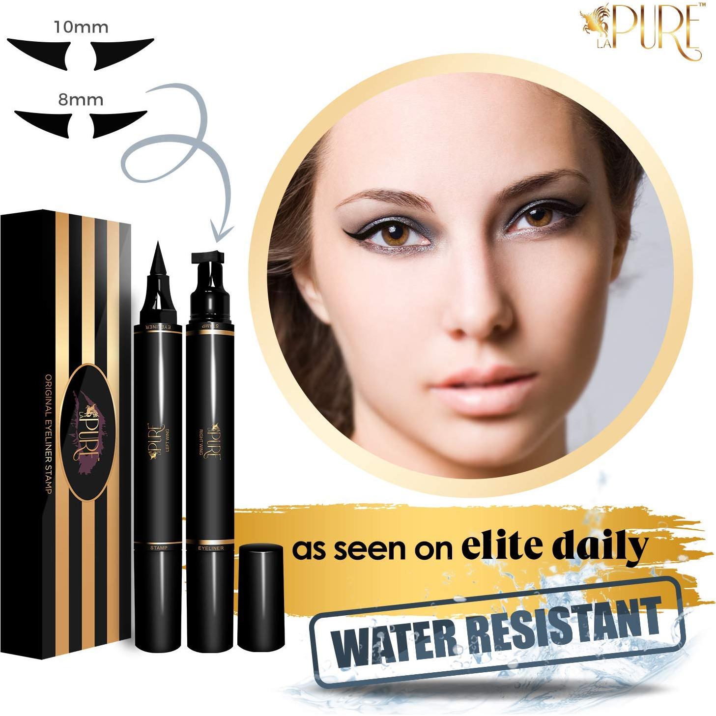 Sello Delineador de Ojos Alados La Pure 10 mm Doble Punta