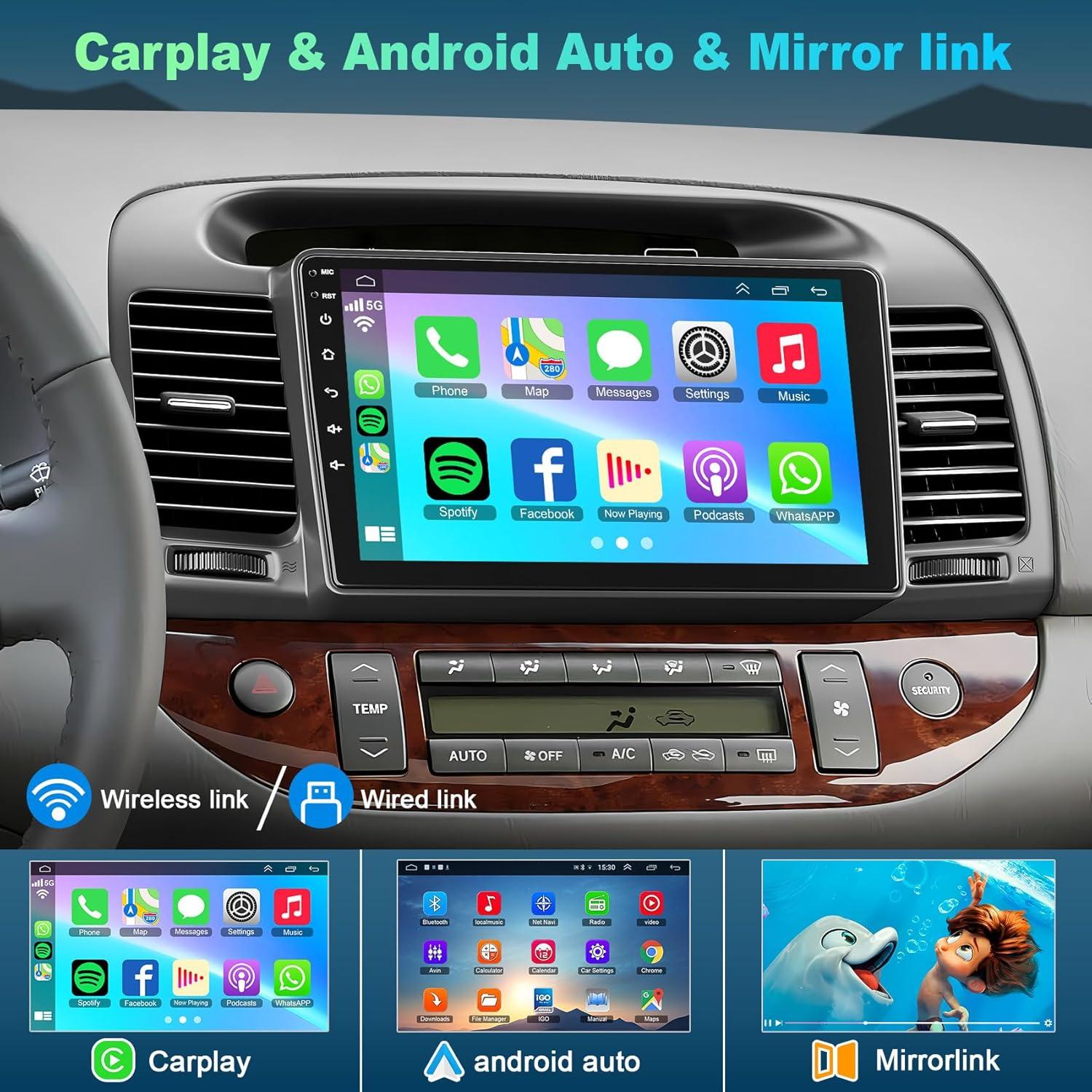 Radio de Coche WOWiViD para Toyota Camry 2000-2006 4GB 64GB