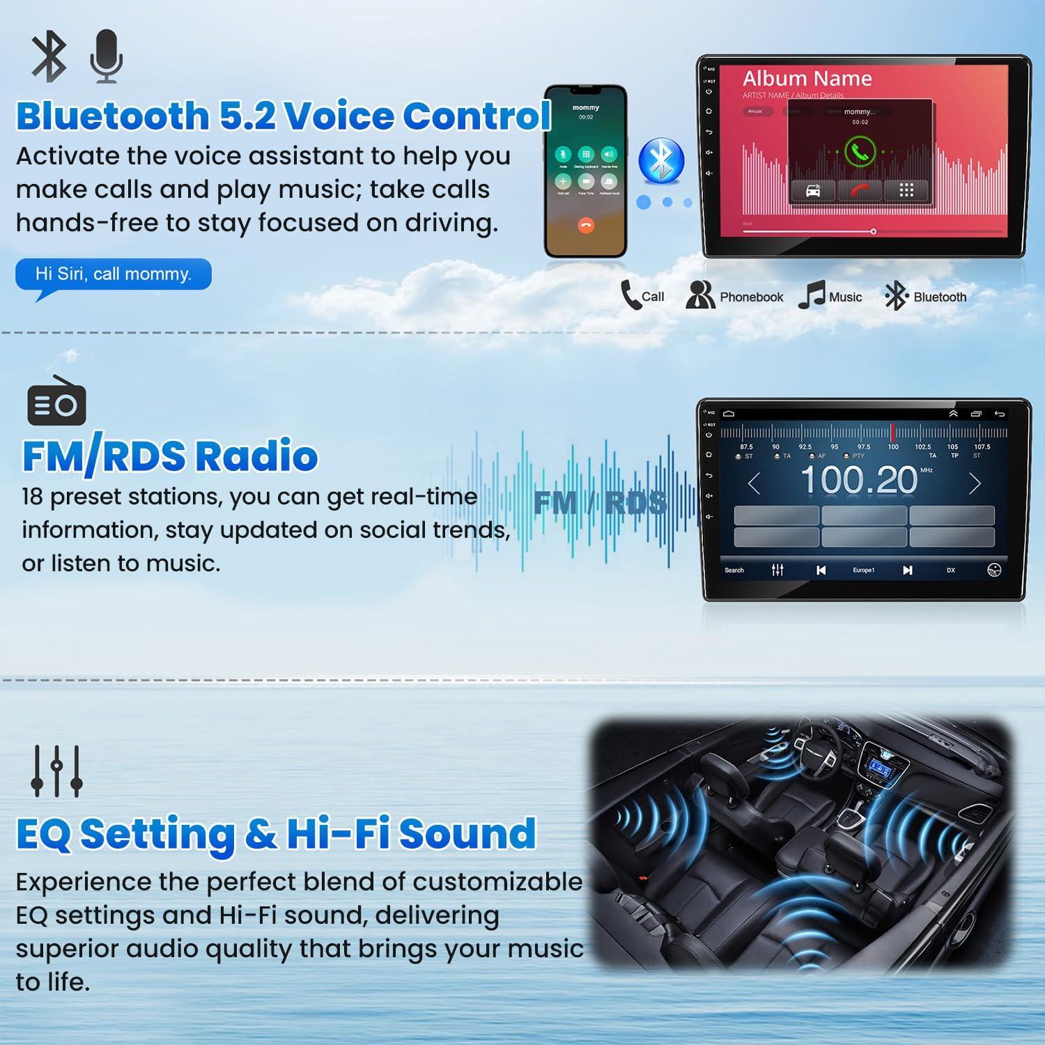 Radio de Coche WOWiViD para Toyota Camry 2000-2006 4GB 64GB