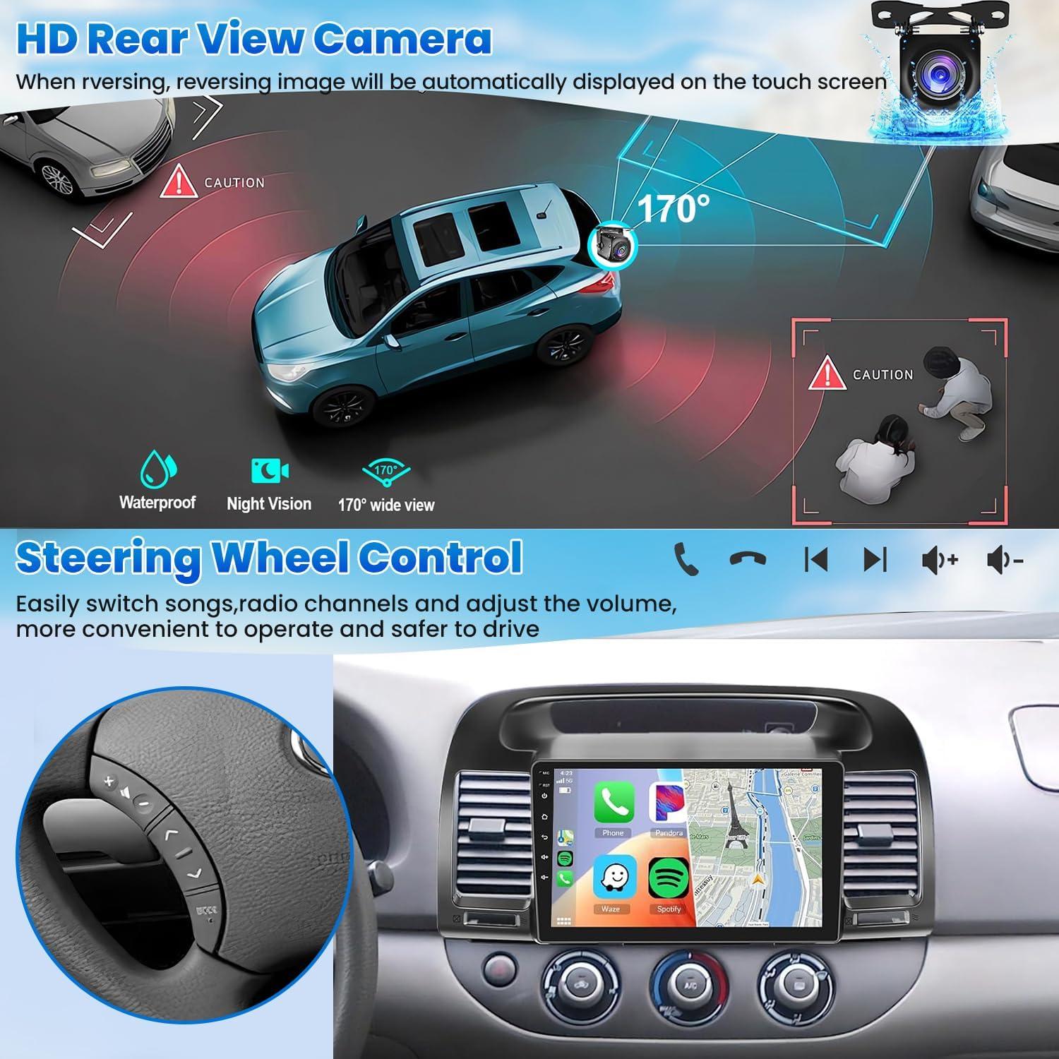 Radio de Coche WOWiViD para Toyota Camry 2000-2006 4GB 64GB