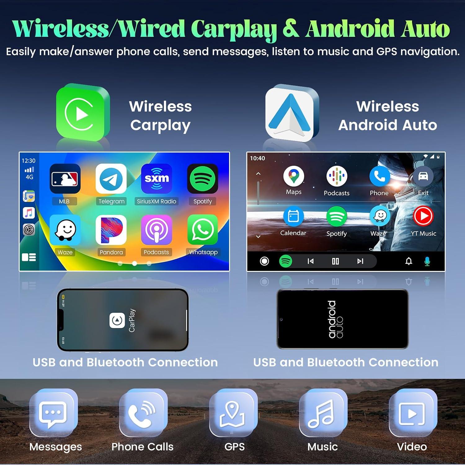 Radio de Coche Roinvou Android 10.1" para Toyota RAV4 2006-2012