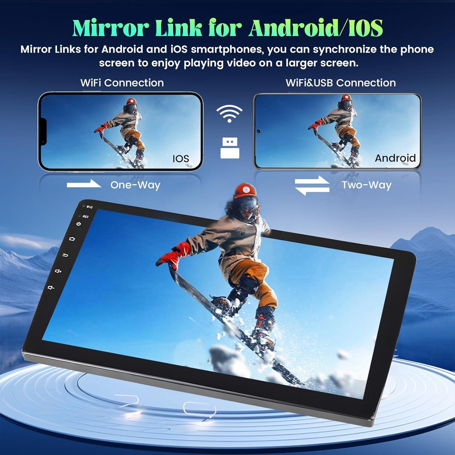 Radio de Coche Roinvou Android 10.1" para Toyota RAV4 2006-2012