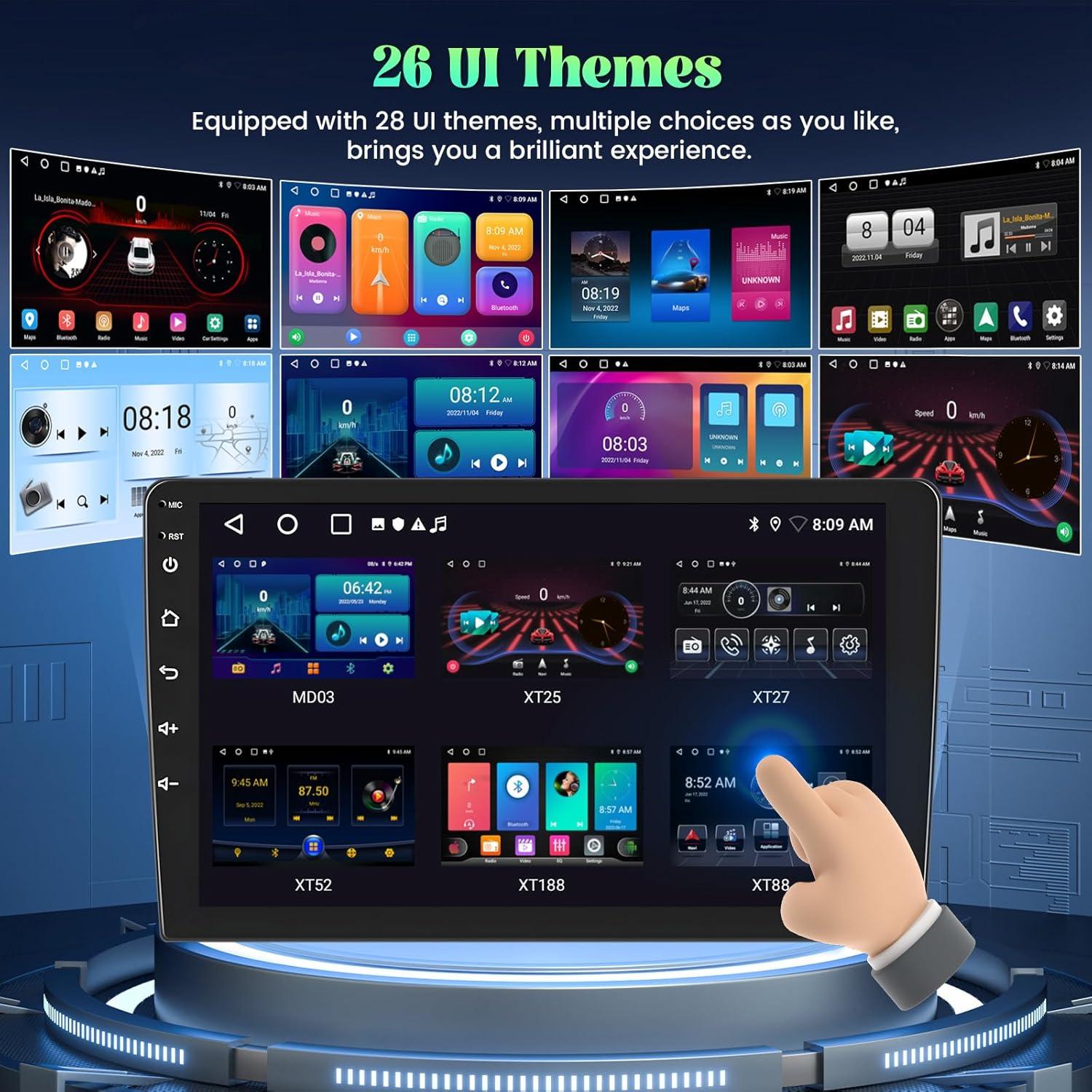 Radio de Coche Roinvou Android 10.1" para Toyota RAV4 2006-2012