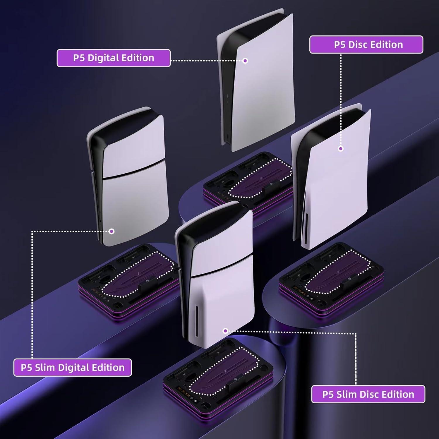 Cargador y Soporte Multifuncional PS5 WUXIDIXI con Enfriamiento