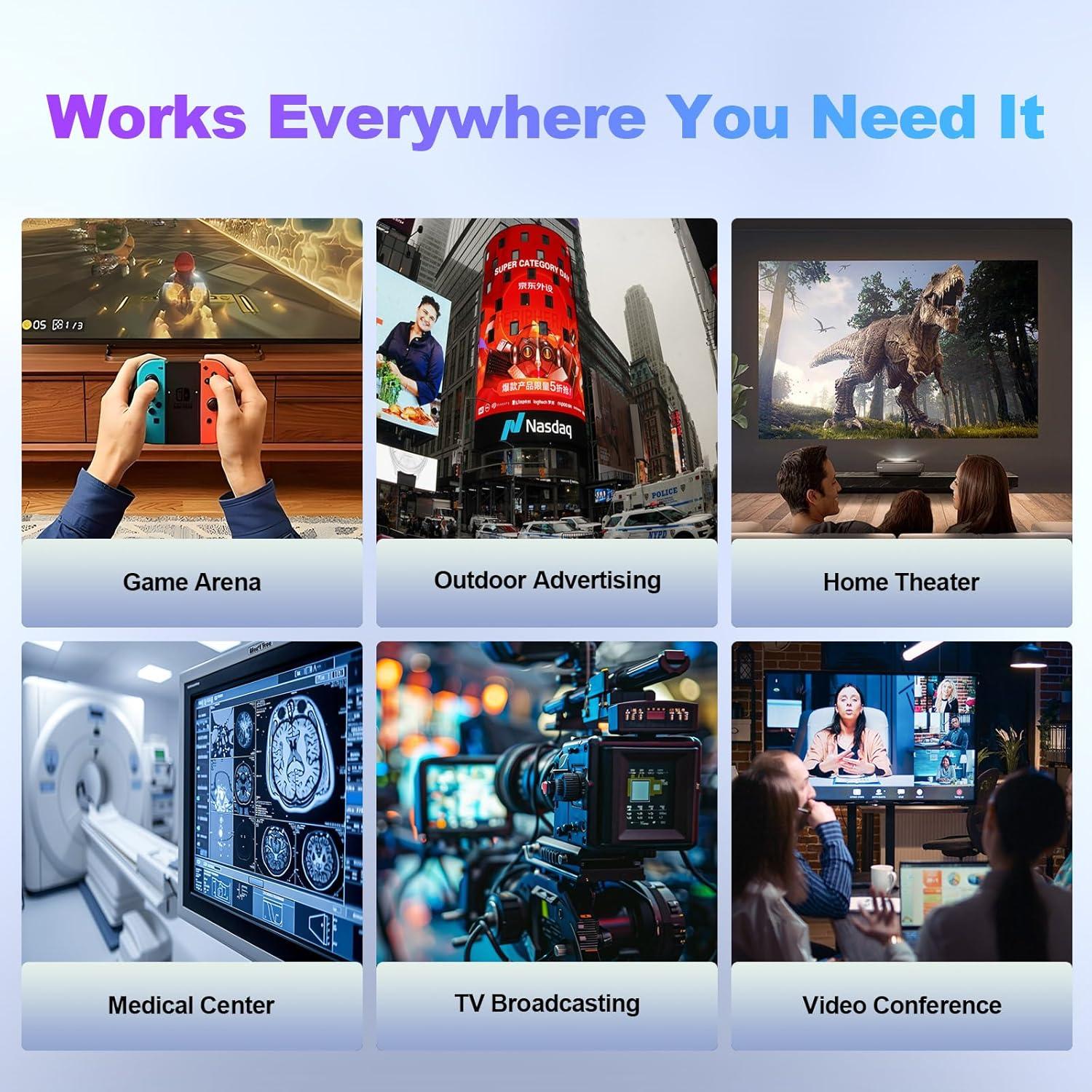 Cable HDMI 2.1 Fibopitcal 1.8m Ultra Alta Velocidad 48Gbps