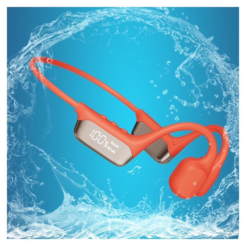 Auriculares de natación AYI S10 Rojo Bluetooth 5.0 IP68