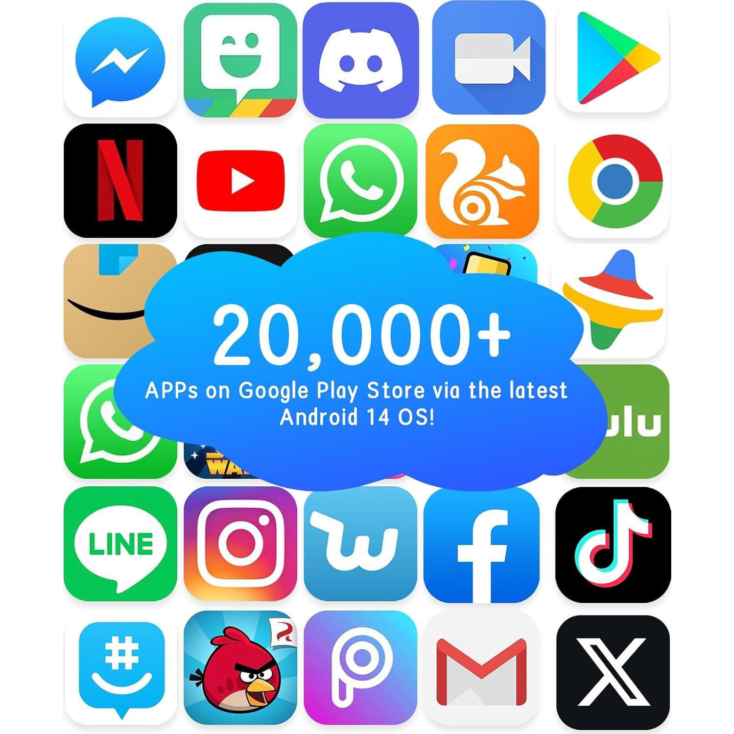 Tableta para Niños Fivahiva 7" Android 14, 10GB RAM, 64GB ROM