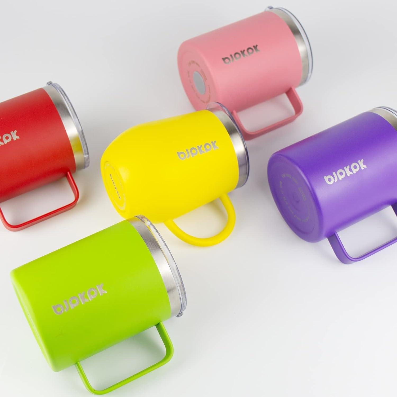 Taza de Café Aislada BJPKPK 414ml Acero Inoxidable Negro