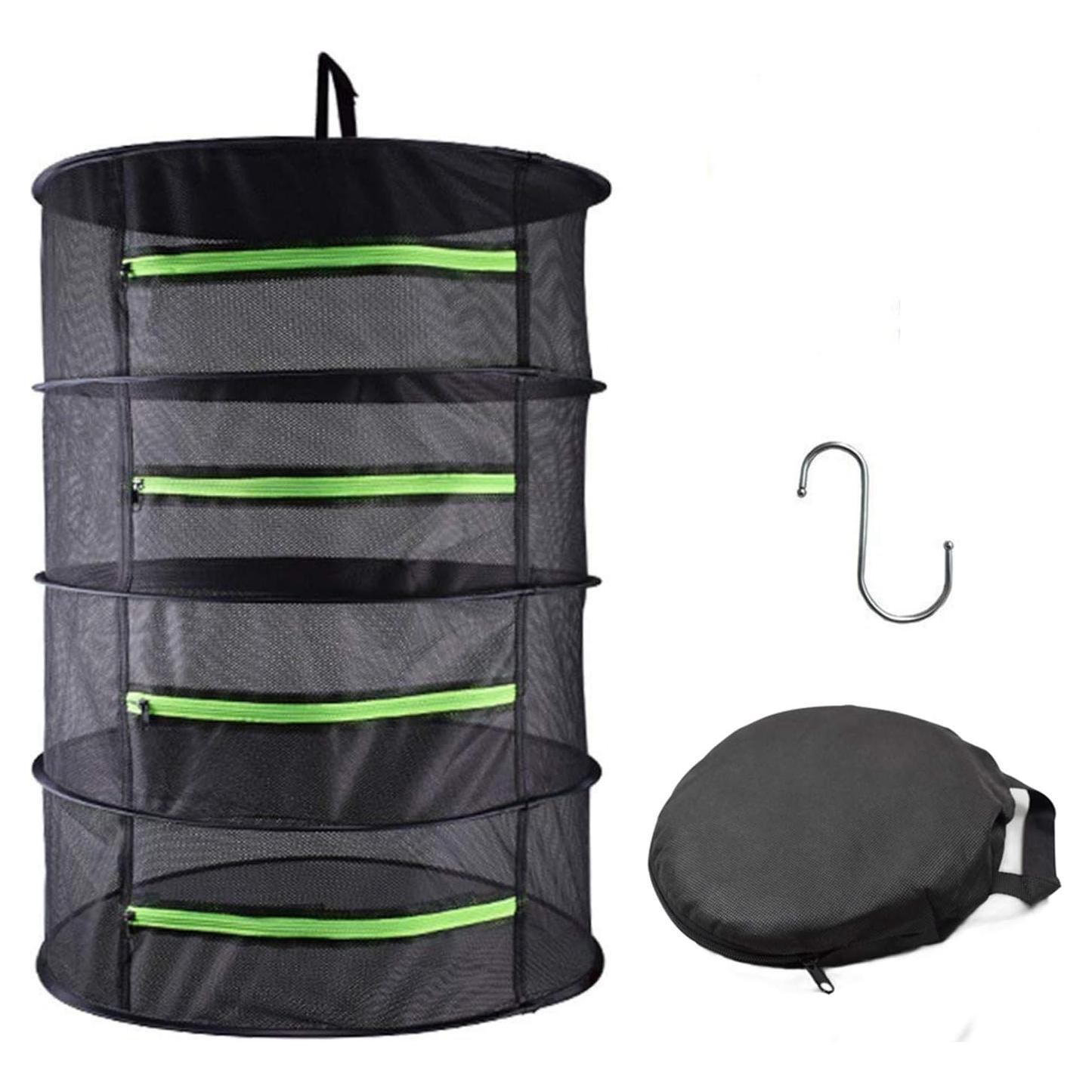 Secador de Hierbas Plegable HYDGOOHO 4 Capas 61 cm Negro