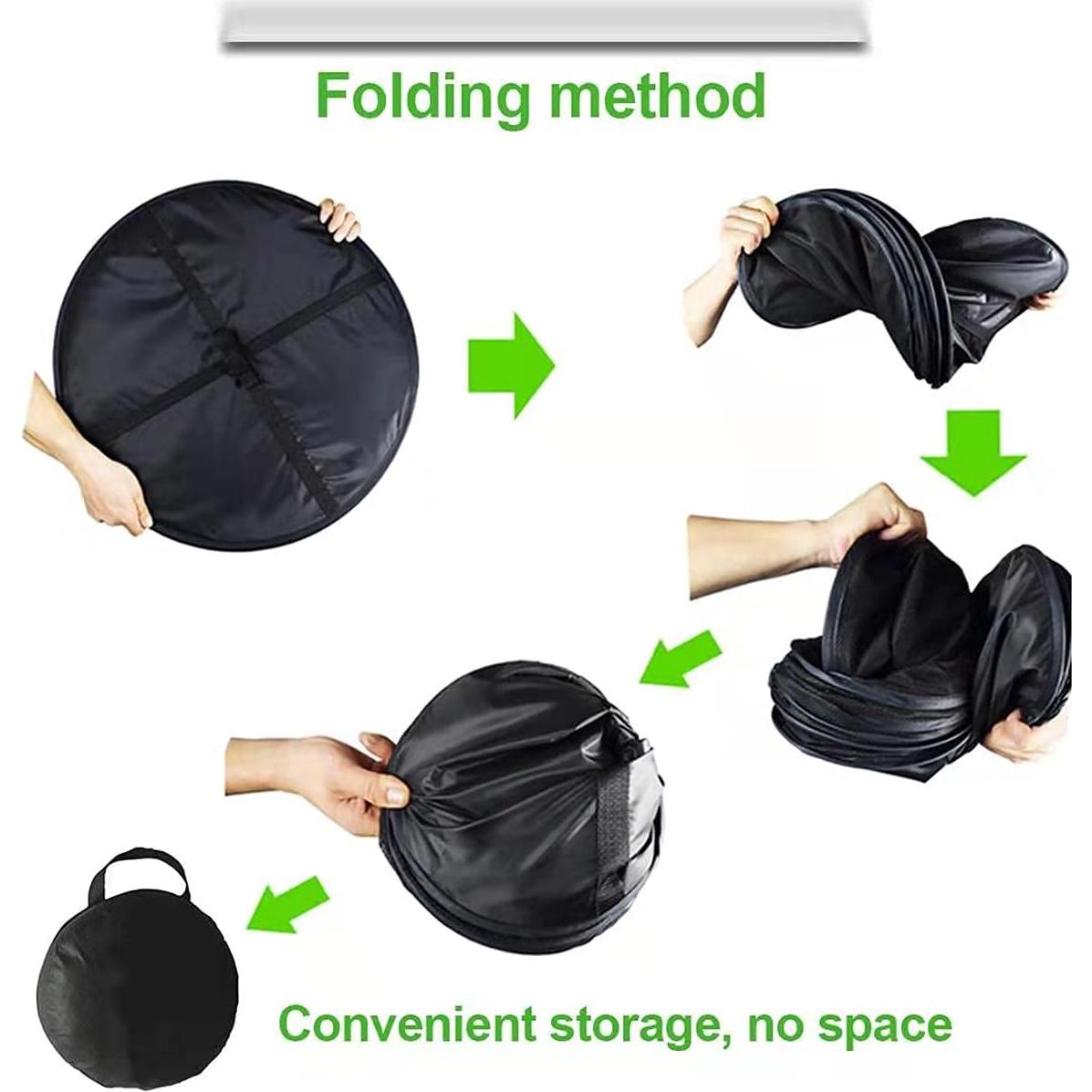 Secador de Hierbas Plegable HYDGOOHO 4 Capas 61 cm Negro