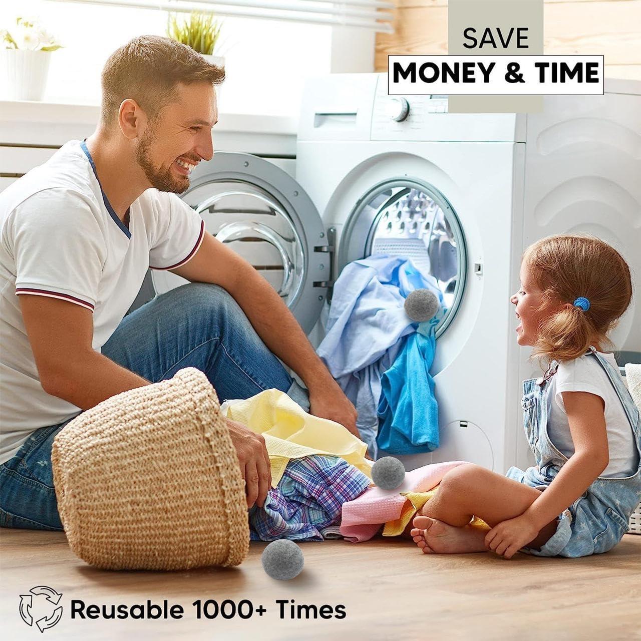 Bolas de Secado de Lana Orgánica RAYTRADE 6-Pack 100% Natural