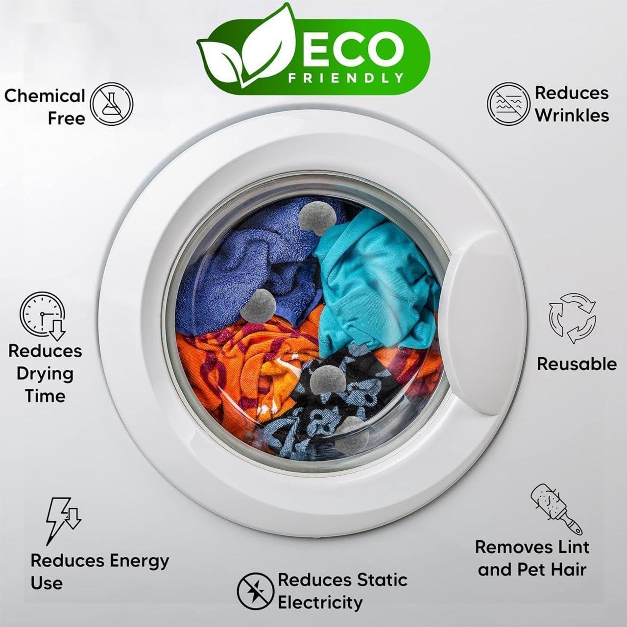 Bolas de Secado de Lana Orgánica RAYTRADE 6-Pack 100% Natural