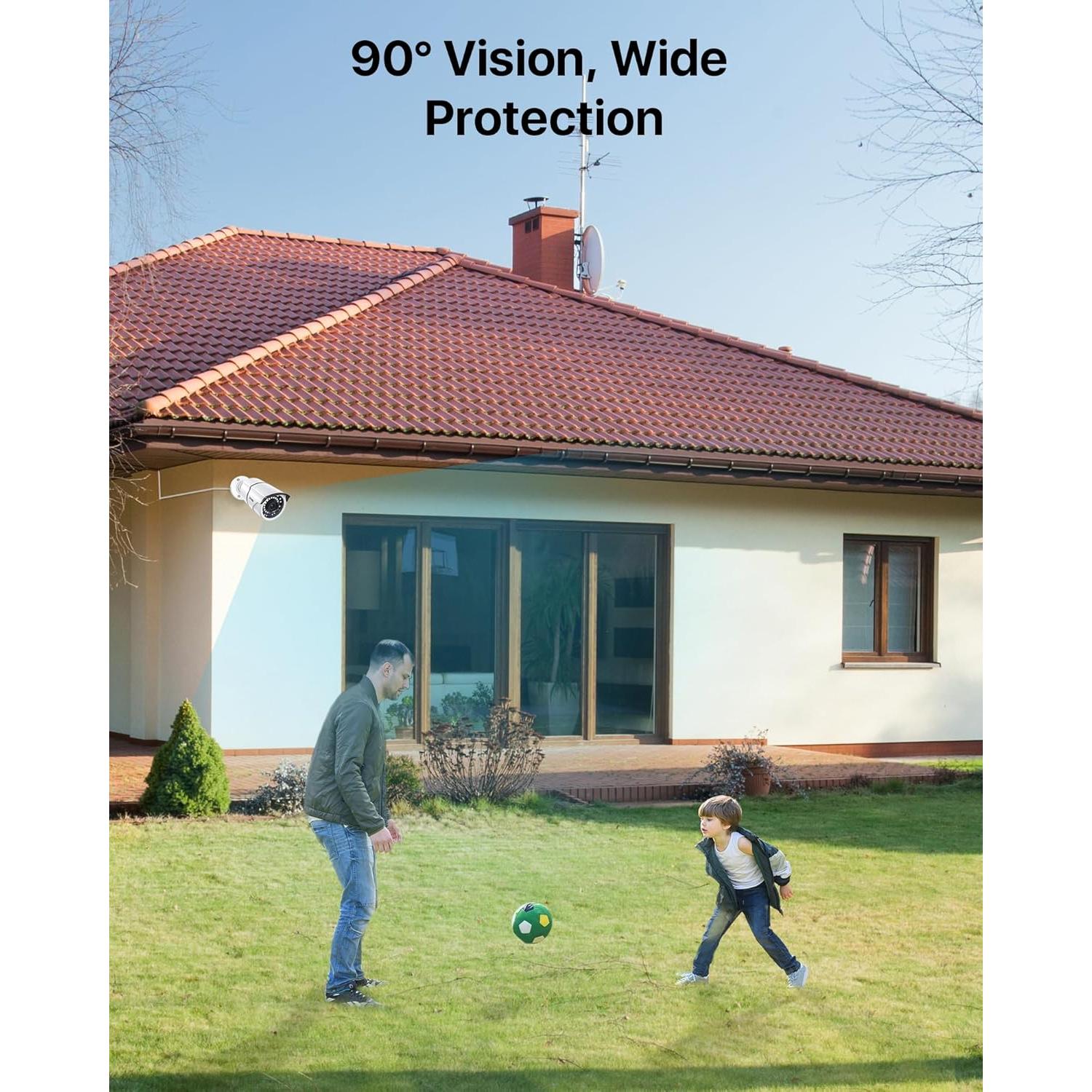 Cámara de Seguridad ZOSI 2MP 1080p Híbrida 4-en-1 IP67