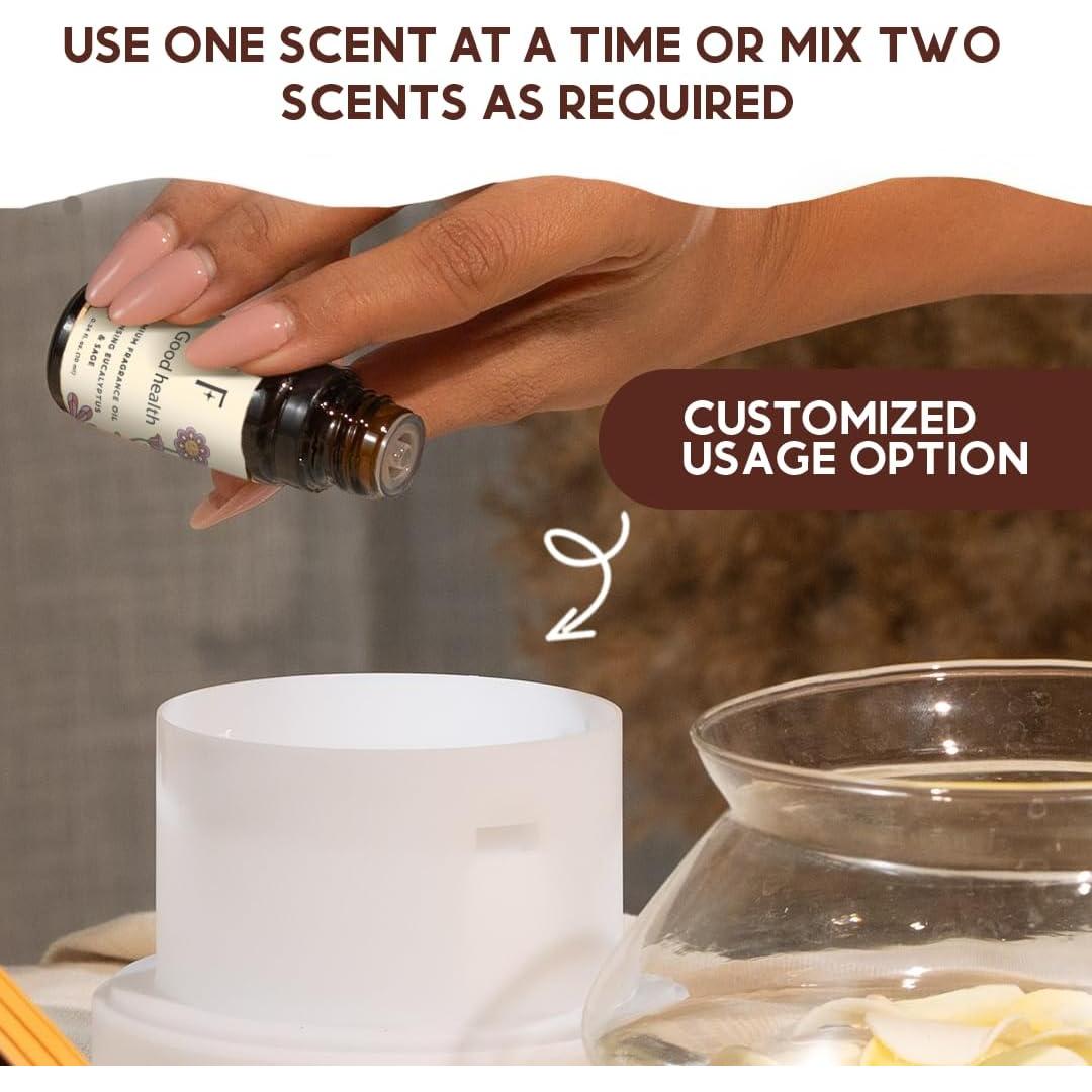 Set de 6 Aceites Esenciales Folkulture 10 ml - Vainilla, Eucalipto, Sándalo