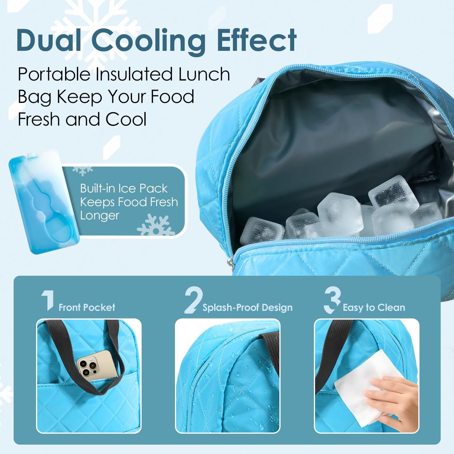 Caja Bento Doble Capa Whalehouse 1.3L Apta Microondas Azul