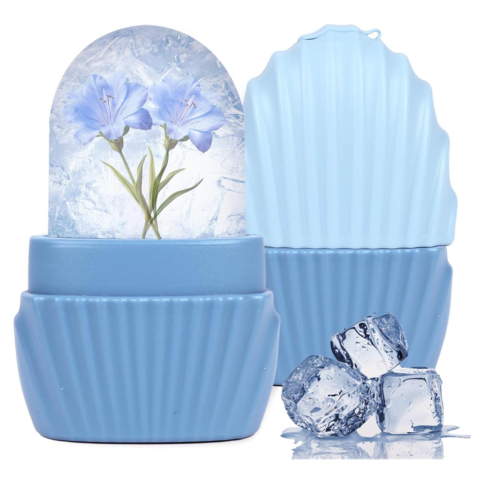 Rodillo de Hielo Facial Daifanni Sirena Azul - Antiarrugas y Masaje