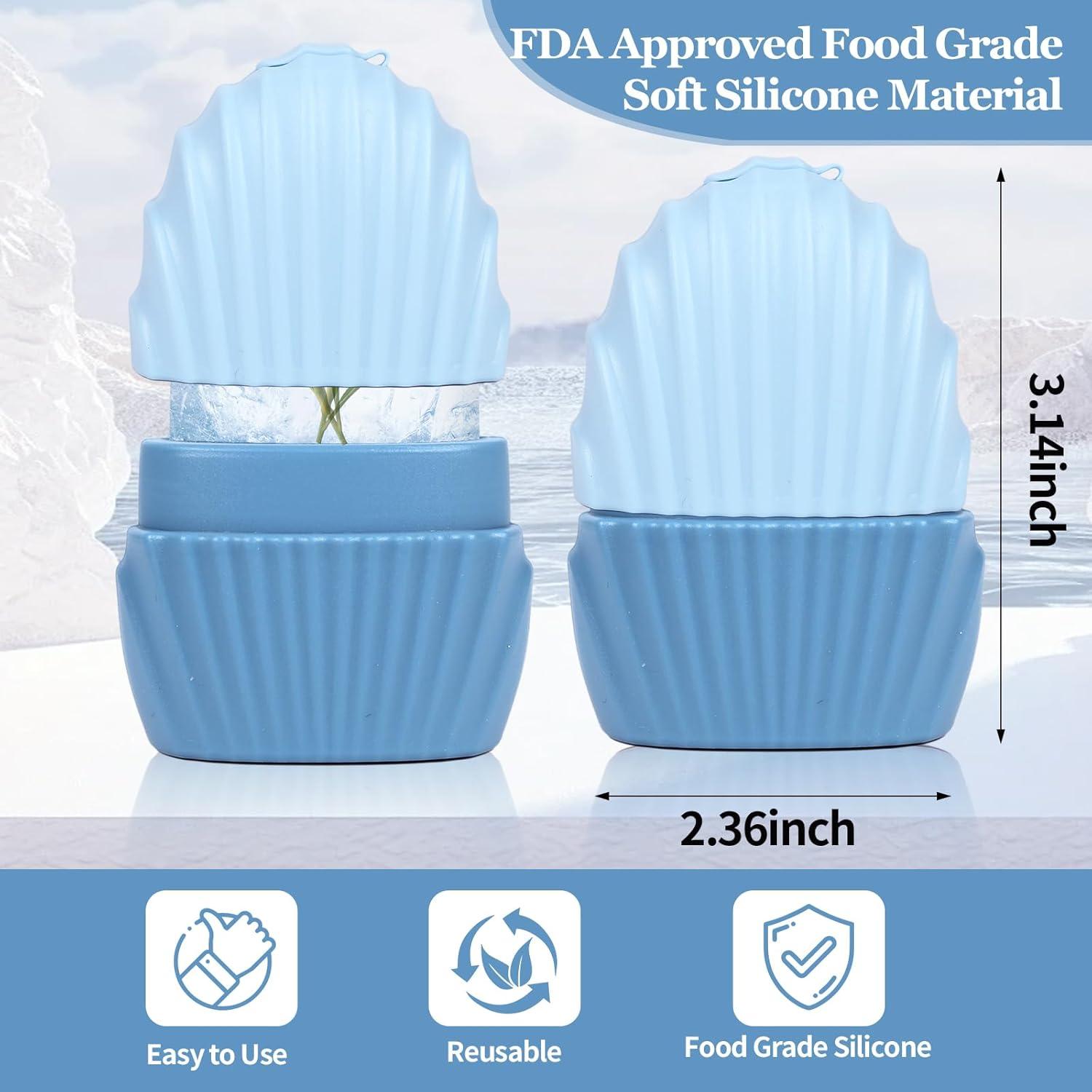 Rodillo de Hielo Facial Daifanni Sirena Azul - Antiarrugas y Masaje