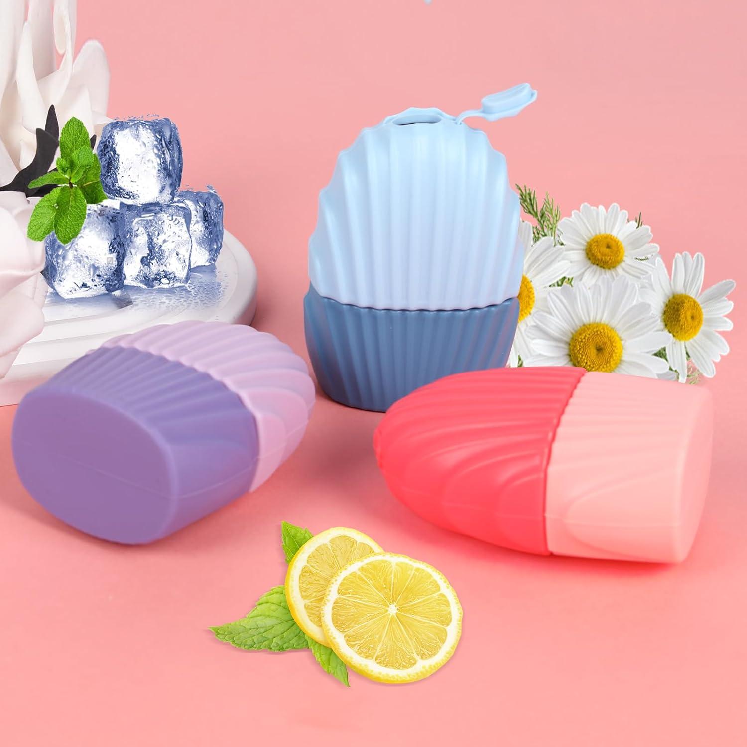 Rodillo de Hielo Facial Daifanni Sirena Azul - Antiarrugas y Masaje