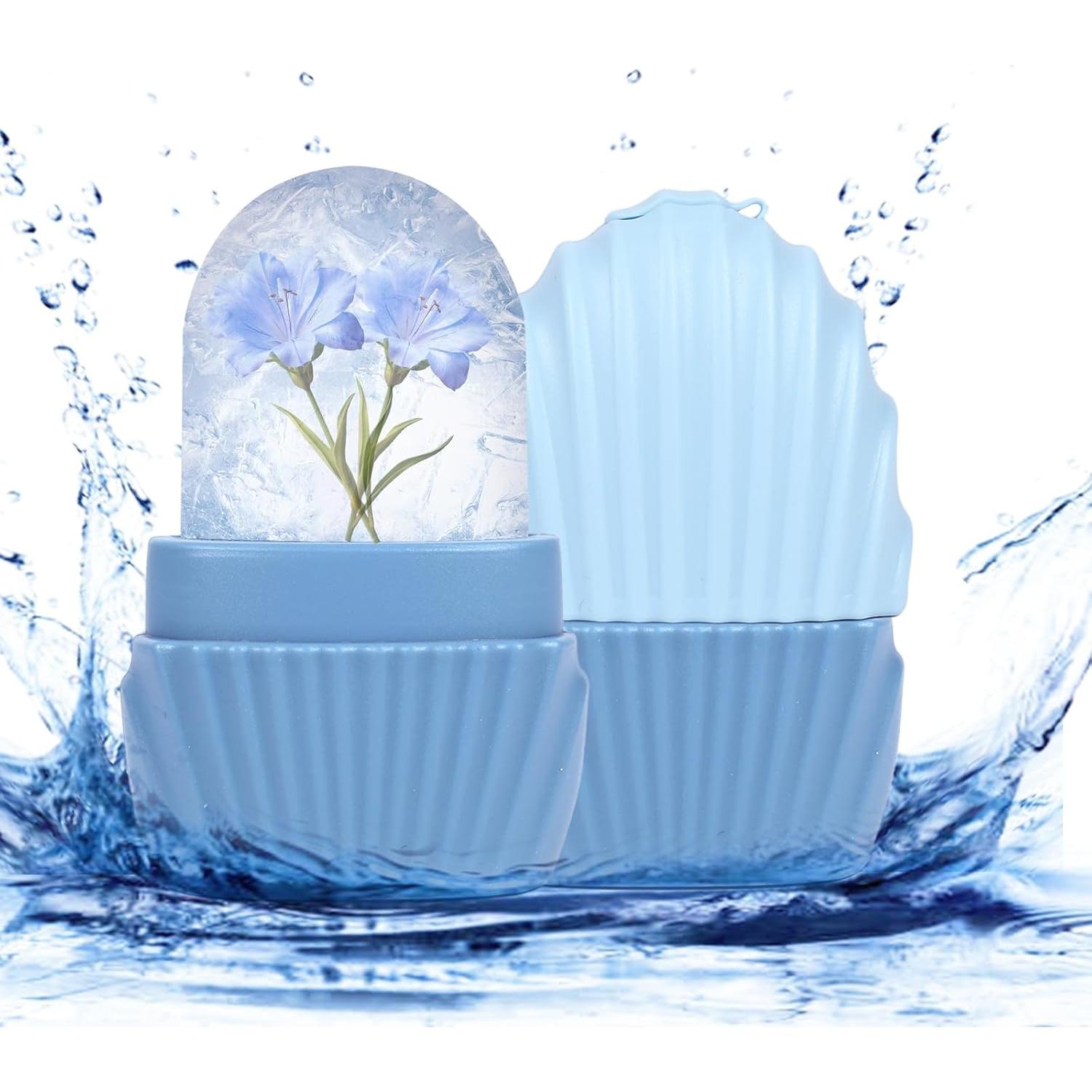 Rodillo de Hielo Facial Daifanni Sirena Azul - Antiarrugas y Masaje