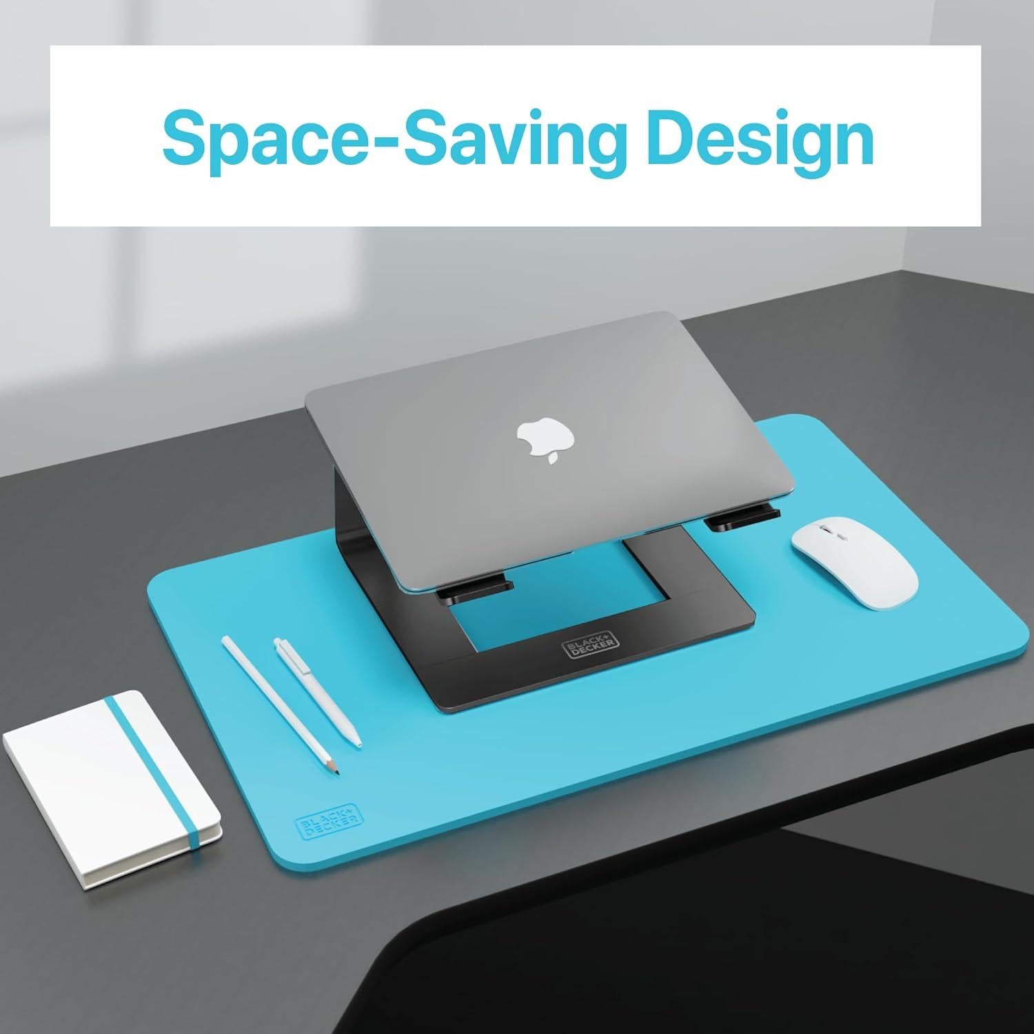 Soporte Ergonómico para Laptop BLACK+DECKER, Aluminio Negro