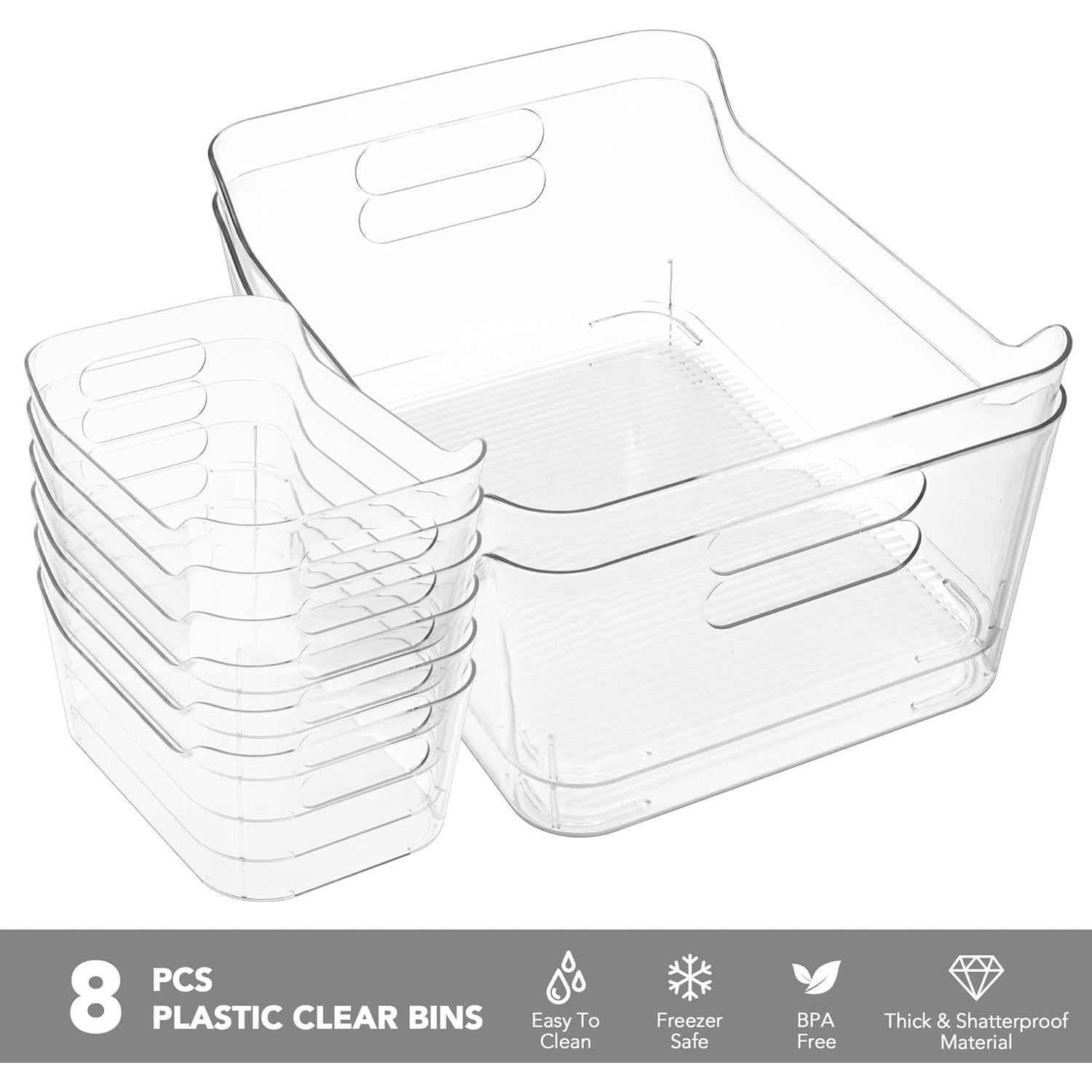 Set de 8 Contenedores de Almacenamiento Tiawudi - 2XL y 6S