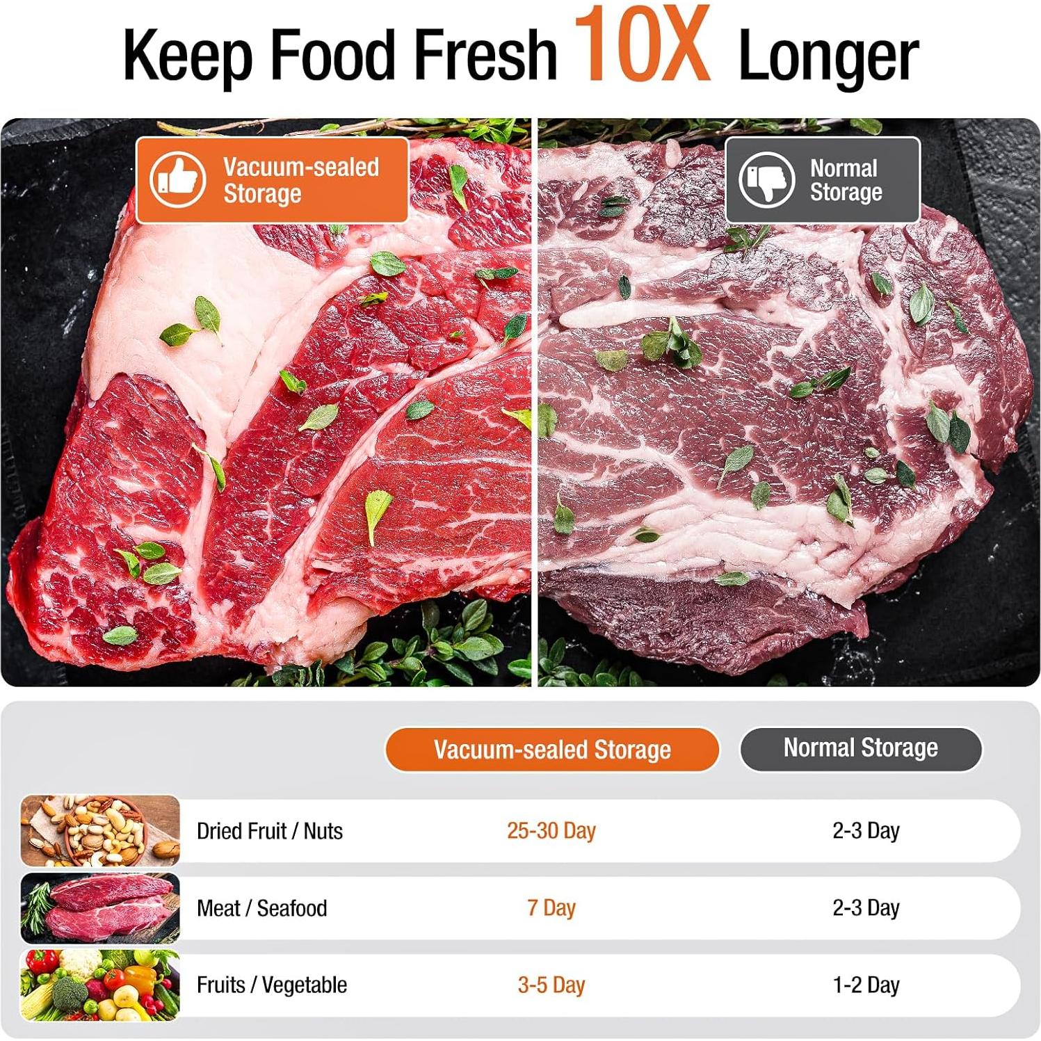 Máquina de Sellado al Vacío ESLKNOE VSM-001 14-en-1 90KPA