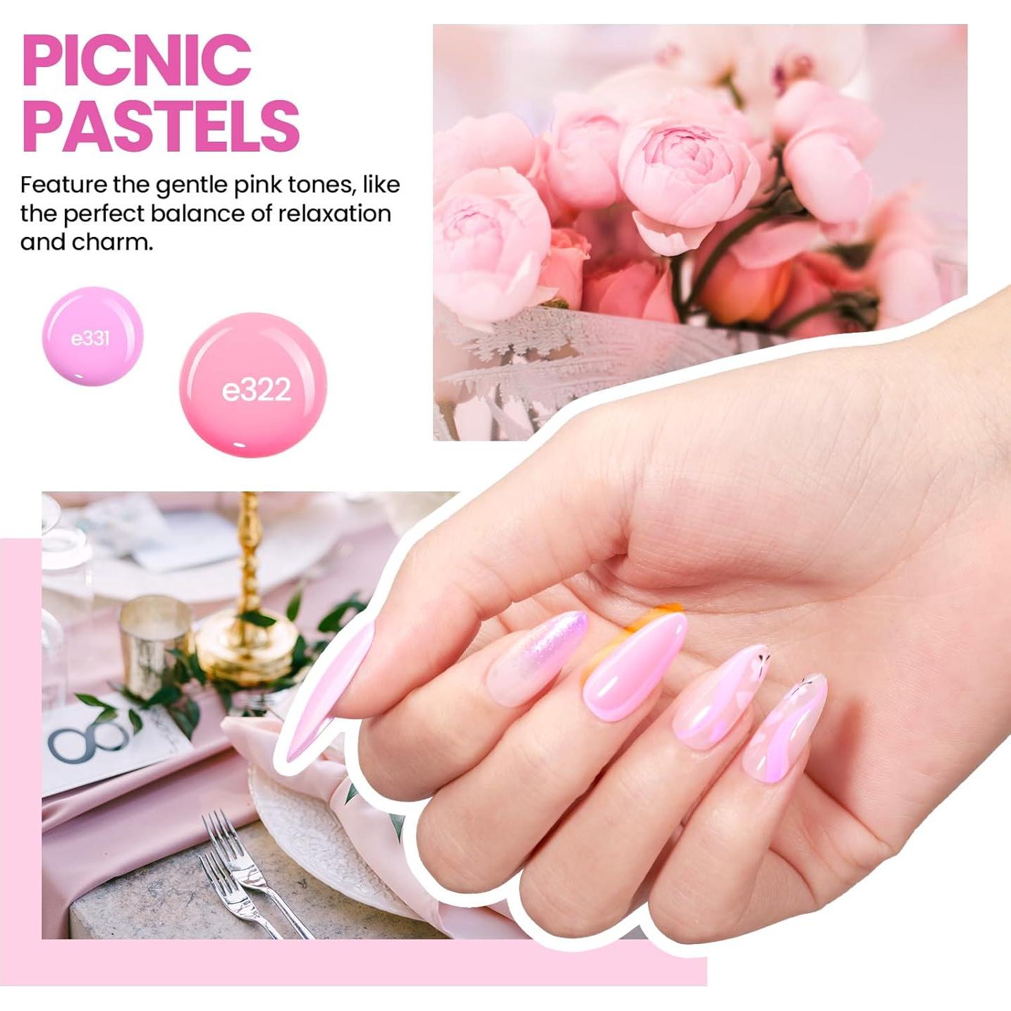 Kit de Esmalte de Uñas en Gel Beetles 19 Piezas Primavera