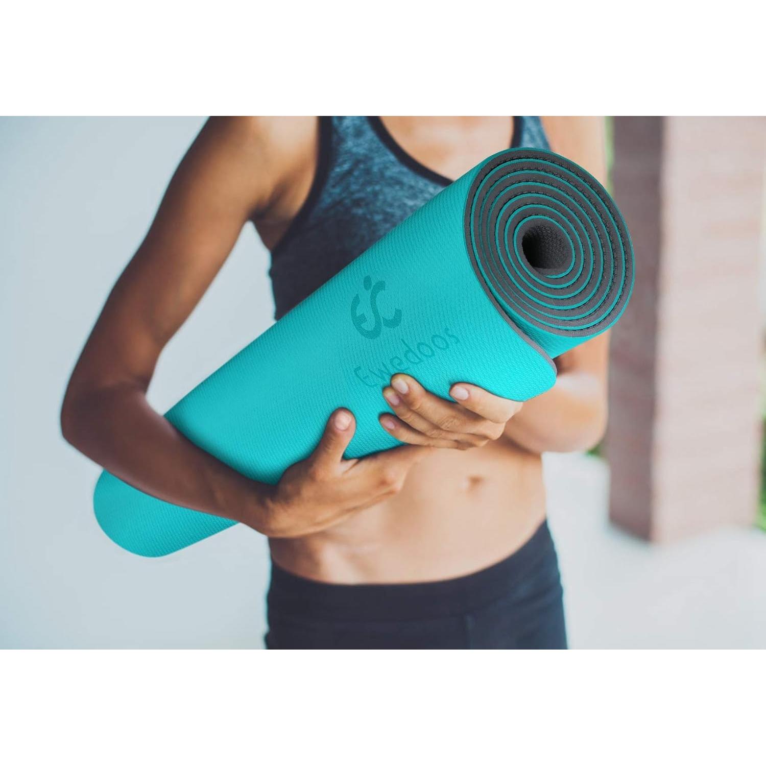 Esteras de Yoga Ewedoos TPE Antideslizantes 182.9x61cm