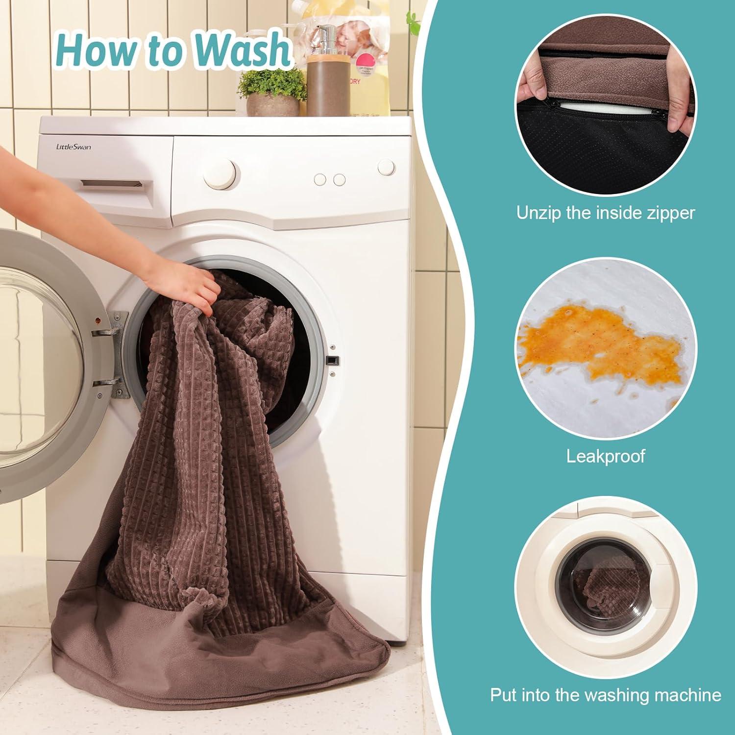 Cama ortopédica para perros COZY KISS 76x50 cm marrón