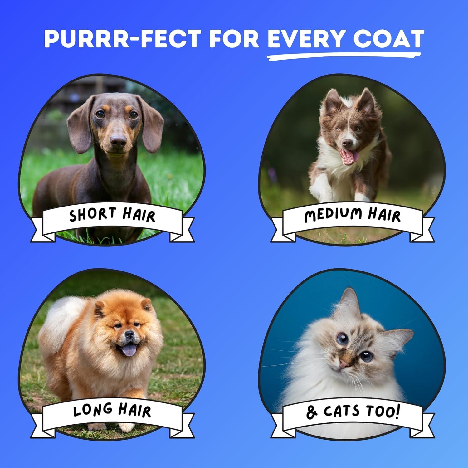 Cepillo Deshedding DakPets para Gatos y Perros - Acero Inoxidable