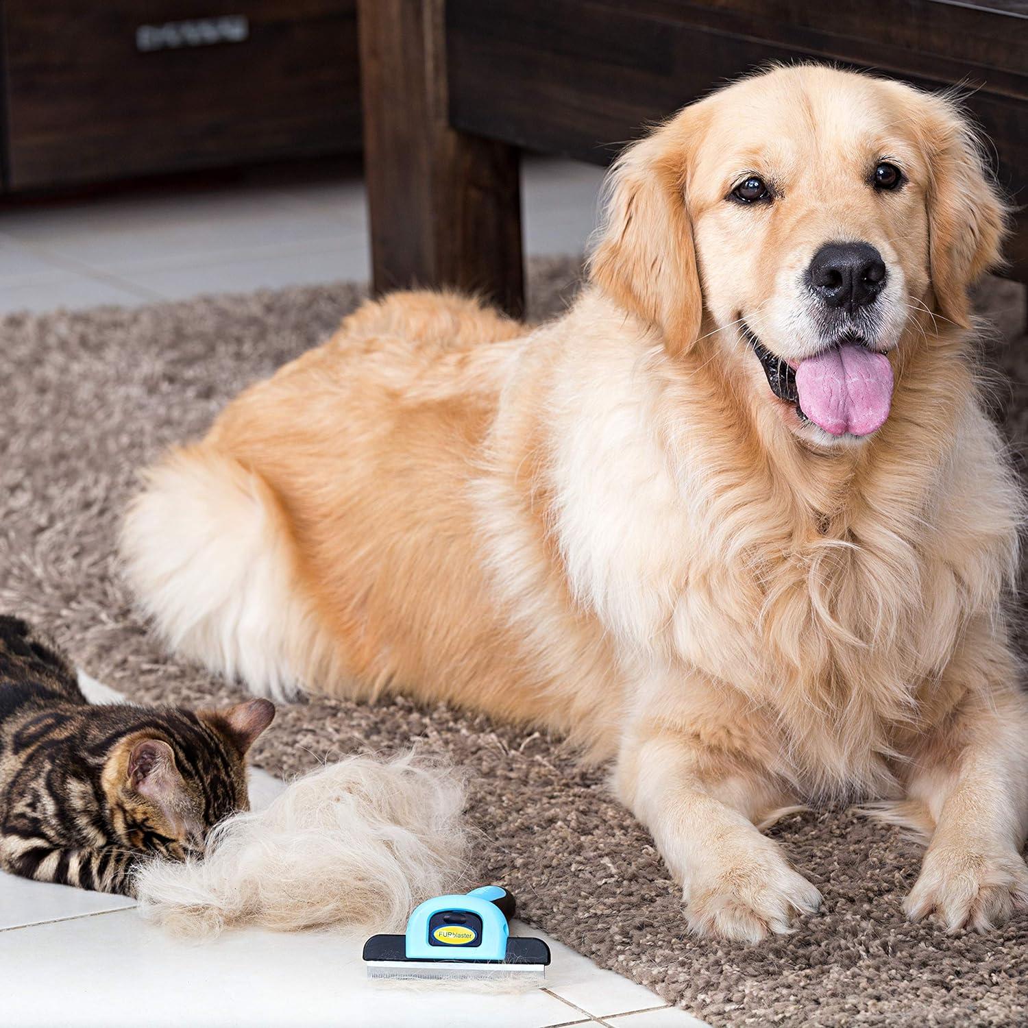 Cepillo Deshedding DakPets para Gatos y Perros - Acero Inoxidable