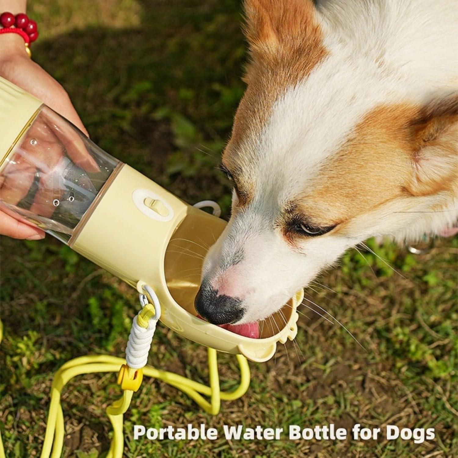 Botella de Agua Plegable para Perros Genérico 13oz Púrpura