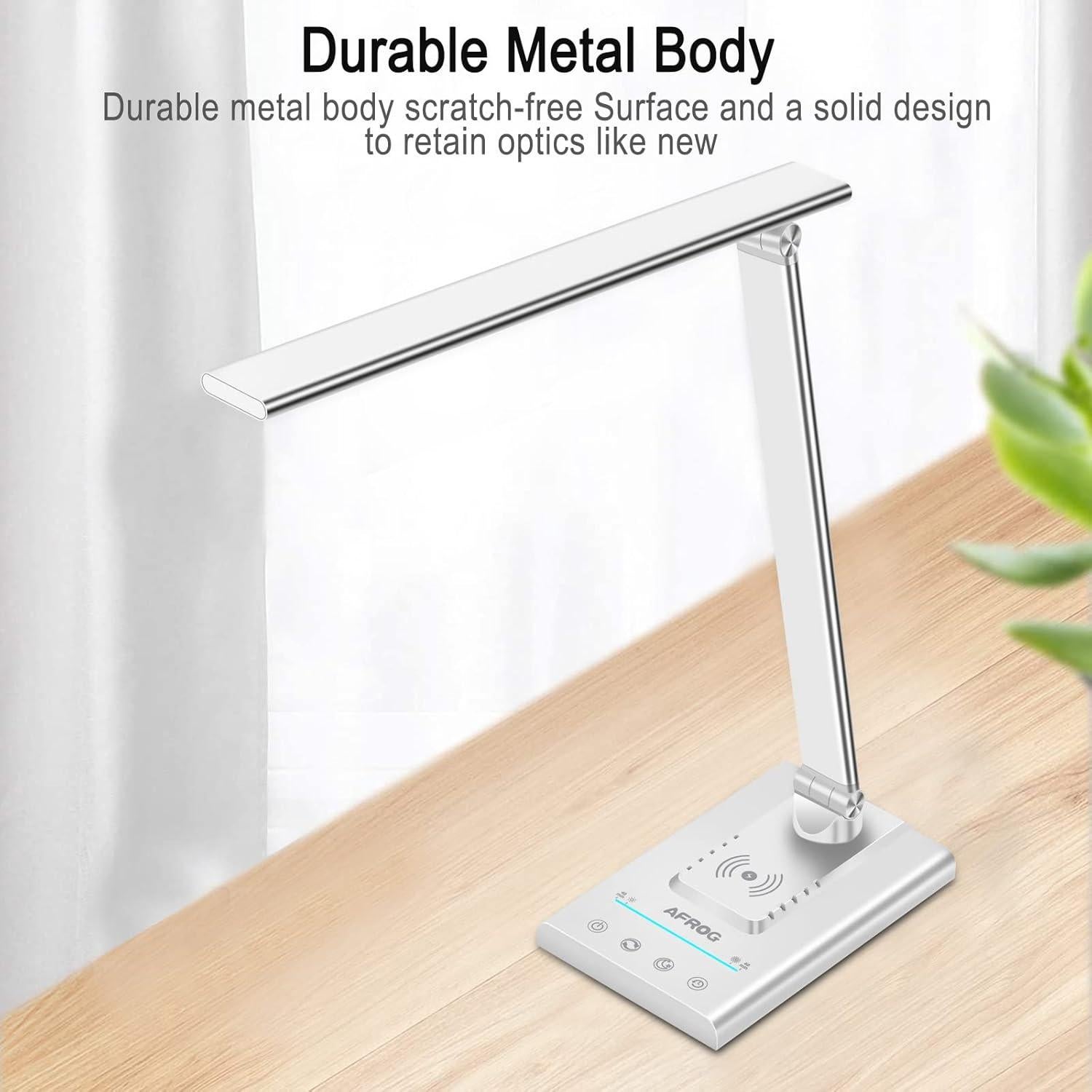 Lámpara de Escritorio LED AFROG EK009A 15W Carga Inalámbrica