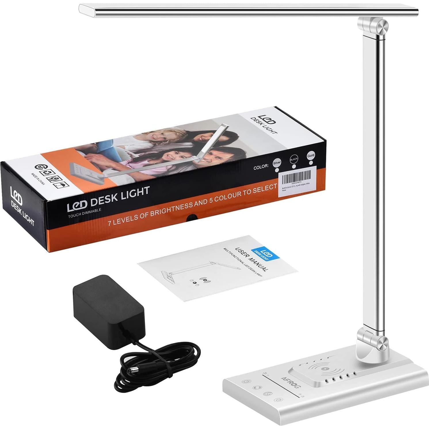 Lámpara de Escritorio LED AFROG EK009A 15W Carga Inalámbrica