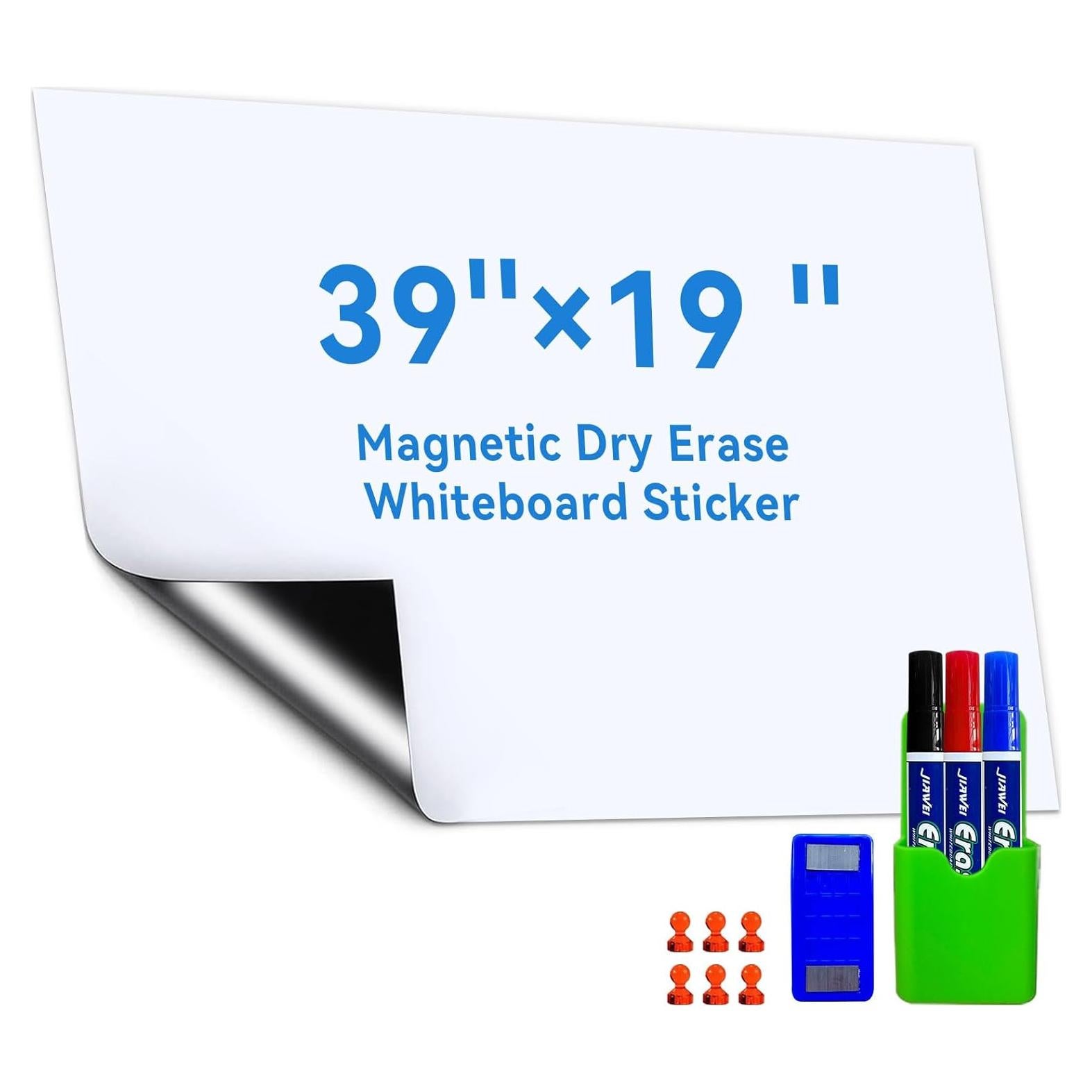 Pizarra Blanca Magnética Autoadhesiva SAMNISOO 99x48cm