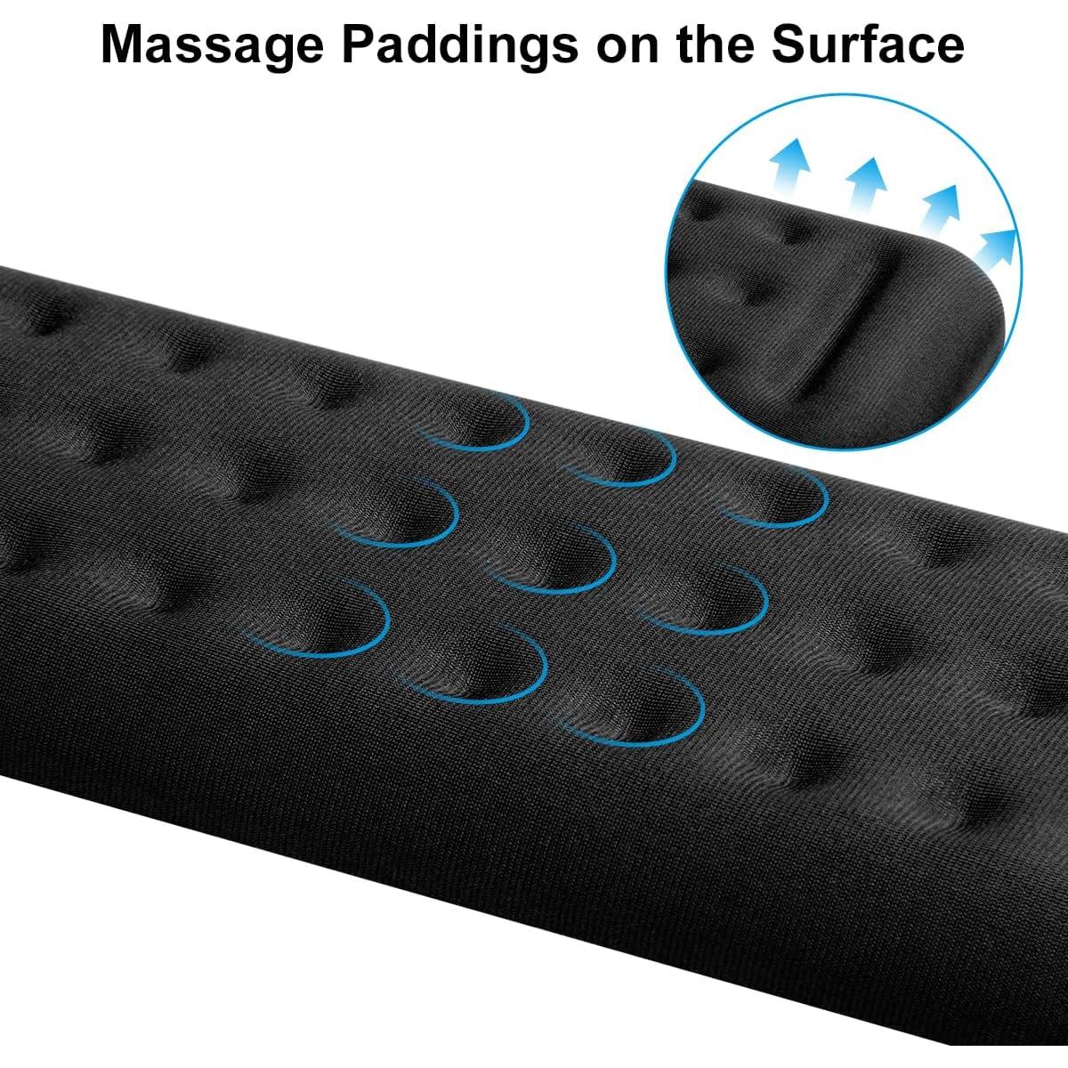 Soporte de Reposamuñecas ELZO Ergonómico para Teclado y Mouse