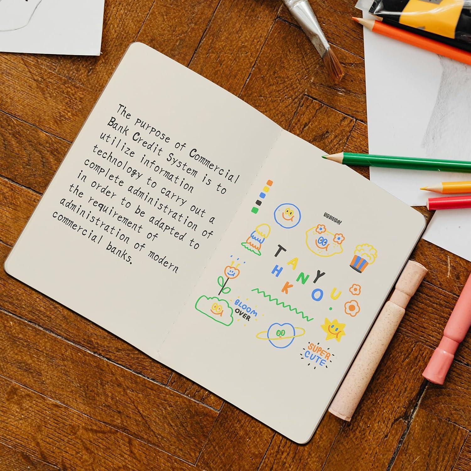 Paquete de 5 Cuadernos Kraft A5 ZCZN 60 Páginas Beige