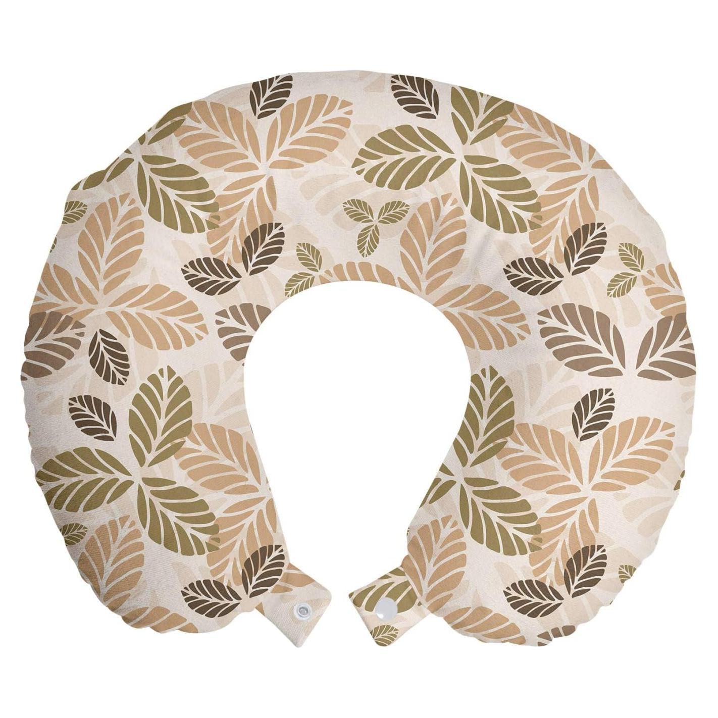 Almohada de Viaje Ambesonne Espuma de Memoria 30.48 cm Verde