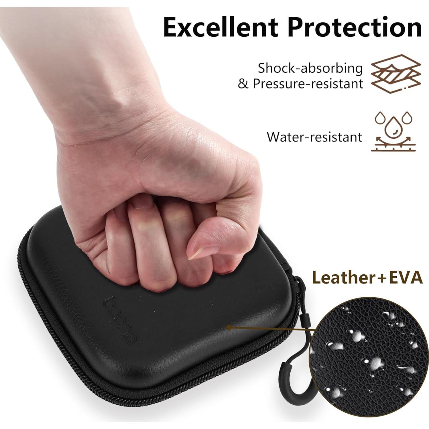 Funda de Cargador Linpr para Macbook - Bolsa Organizadora Negra M