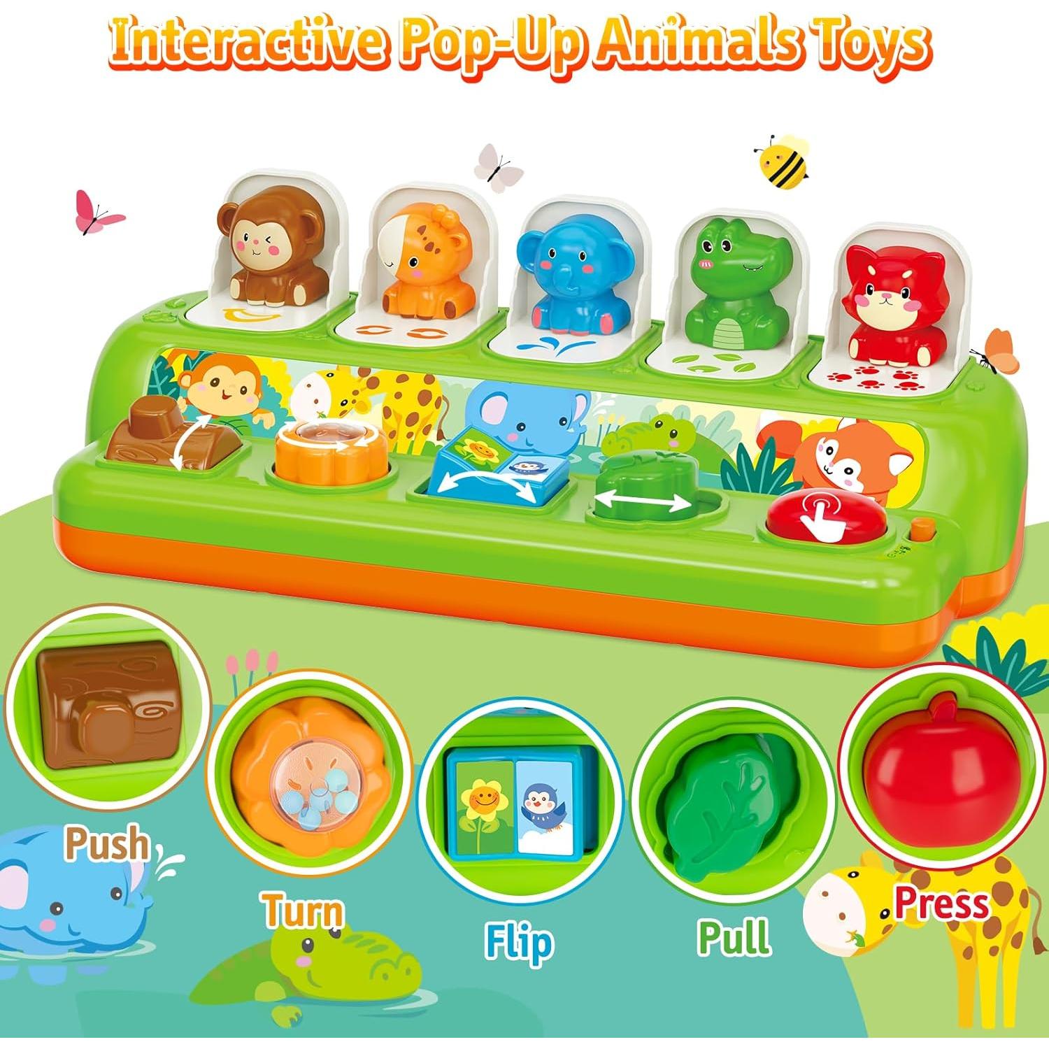 Juguete Pop Up Interactivo Duchong para Bebés 1-3 Años