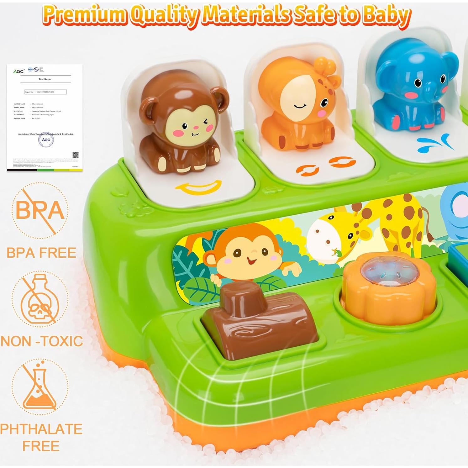 Juguete Pop Up Interactivo Duchong para Bebés 1-3 Años