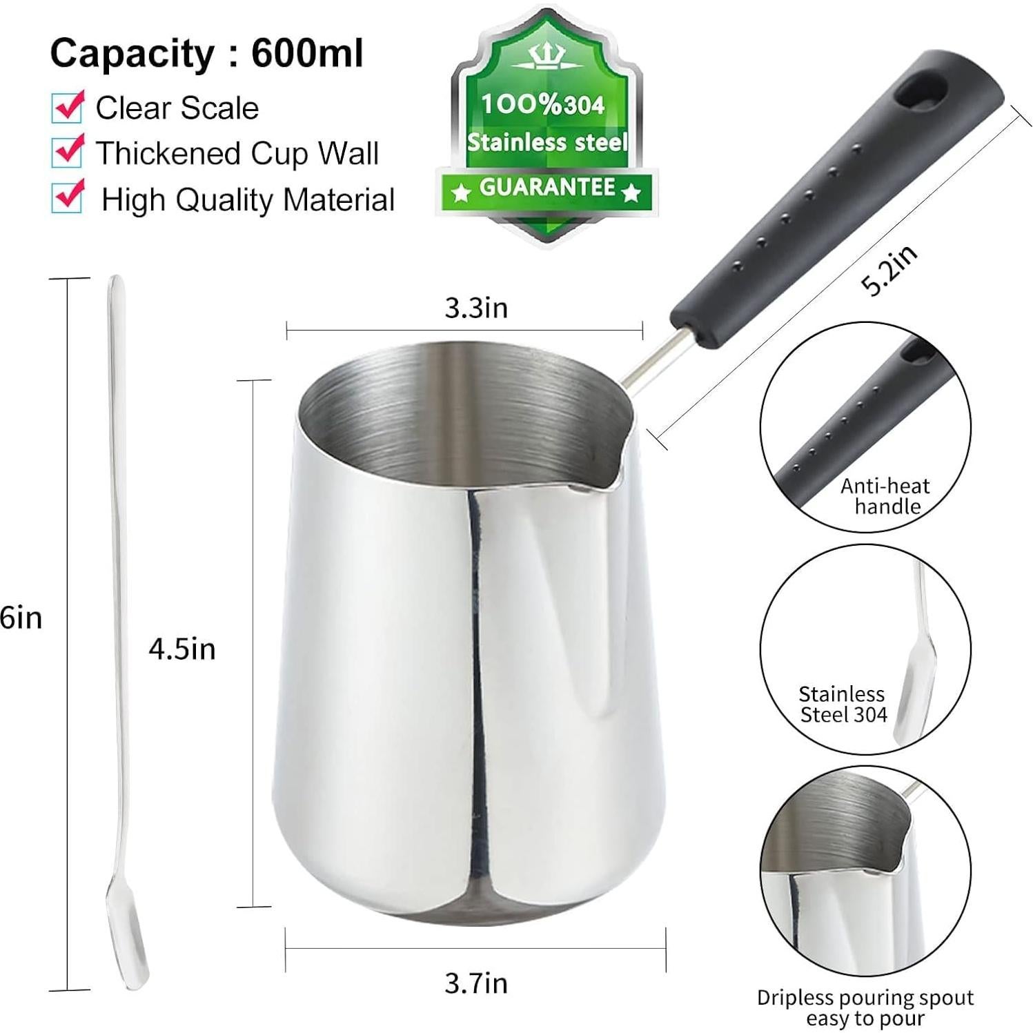 Kit de Fabricación de Velas DIY Yzoo - 480g Cera Soja, Olla 600ml