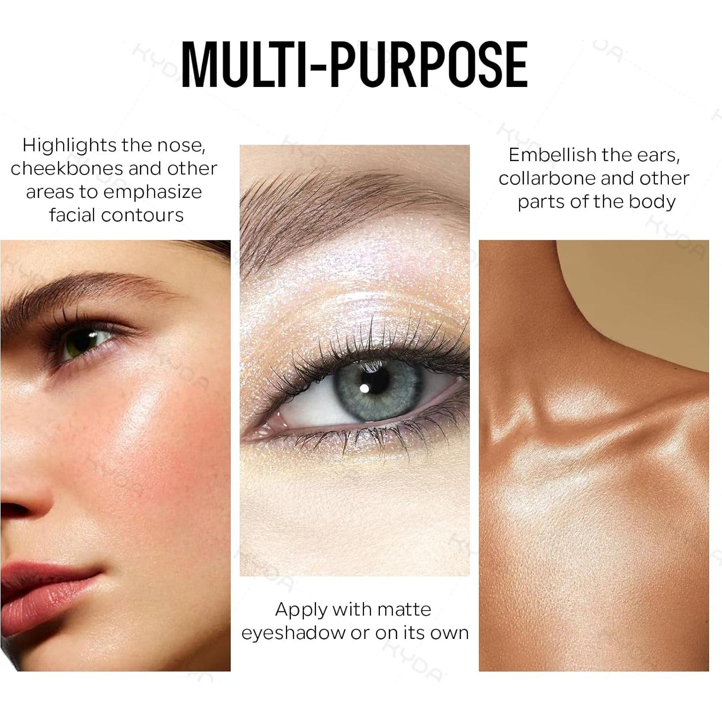 Iluminador Líquido KYDA 32g Champagne - Brillo Natural y Duradero