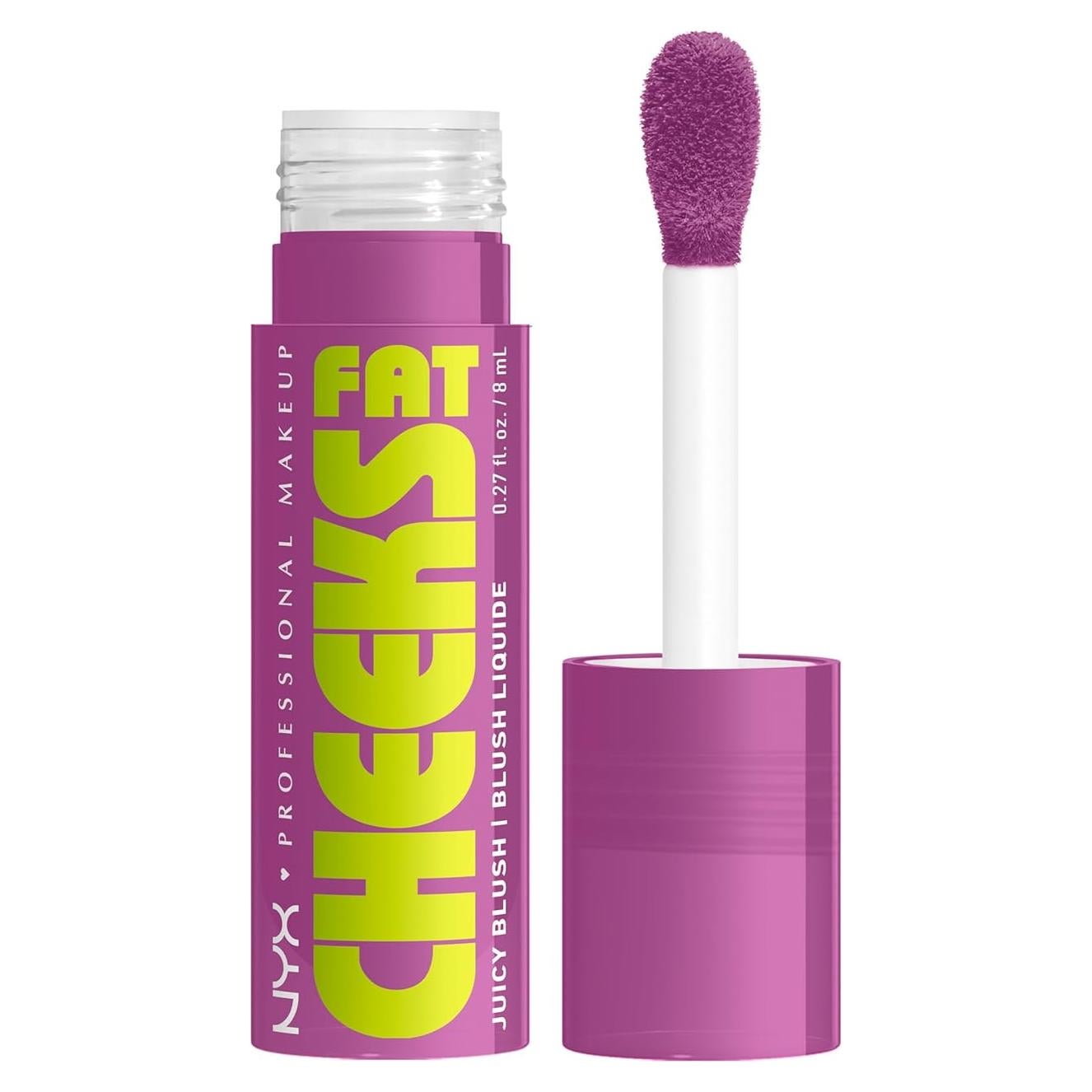 Rubor Líquido NYX Fat Cheeks 12HR - Arándano 7.62g