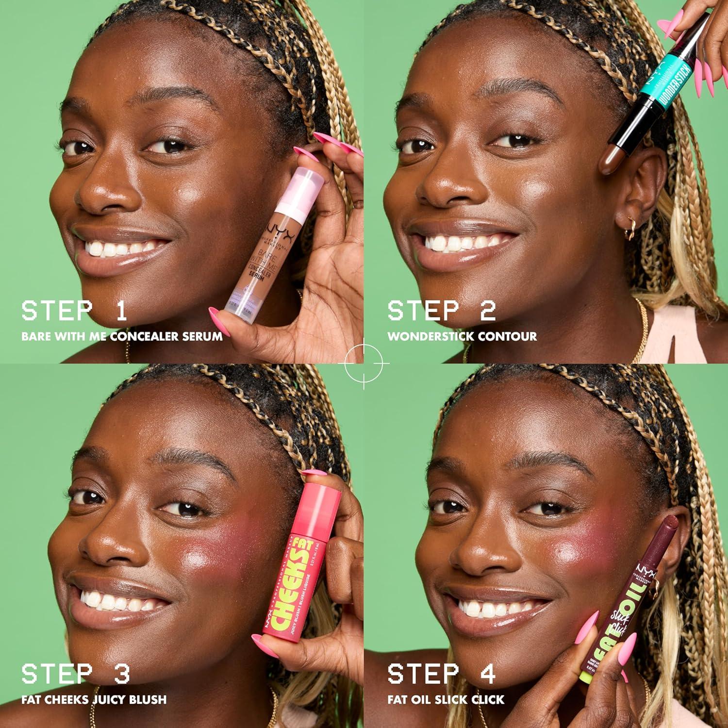 Rubor Líquido NYX Fat Cheeks 12HR - Arándano 7.62g