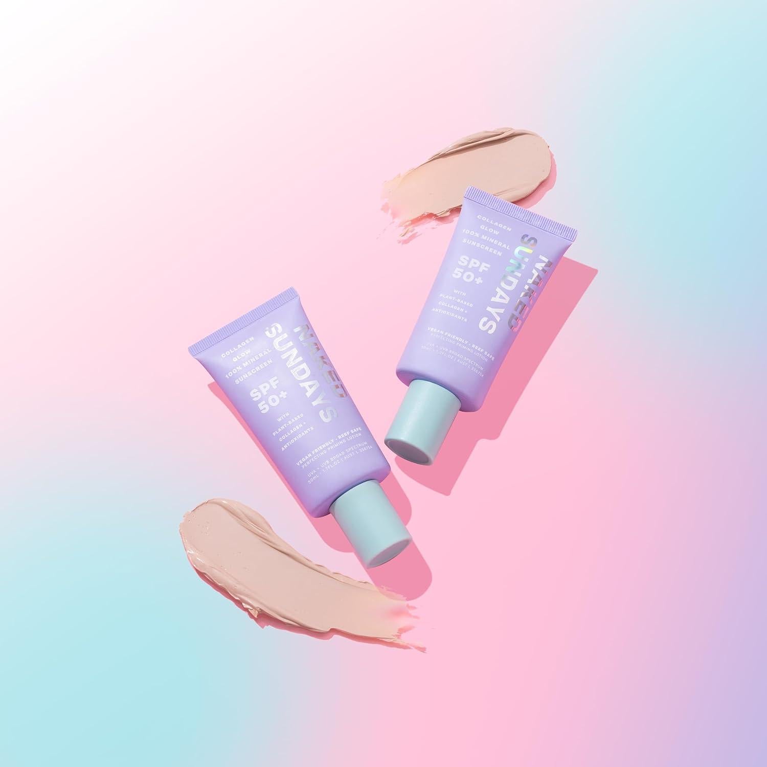 Protector Solar Facial Mineral Naked Sundays SPF 50 - 2 Paquetes