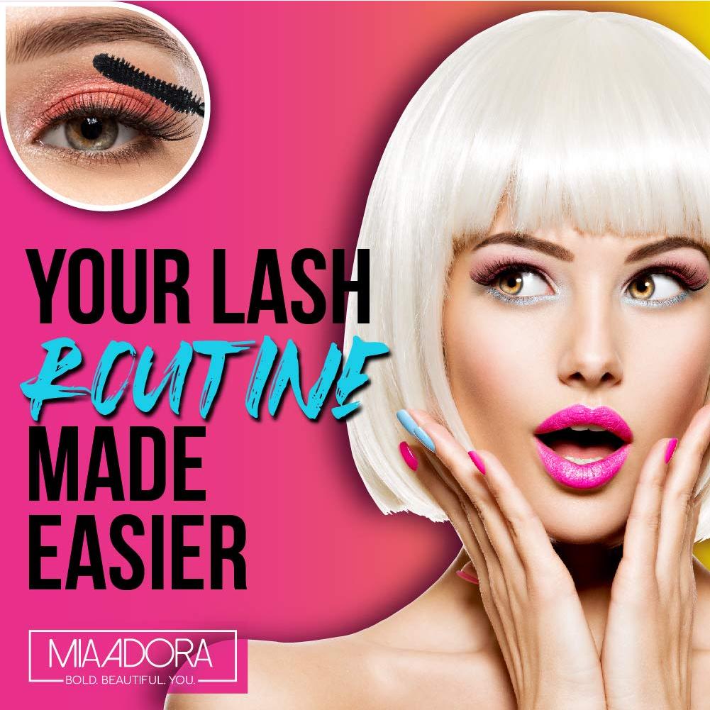 Máscara de Pestañas de Fibra Mia Adora 400X - Volumen y Longitud