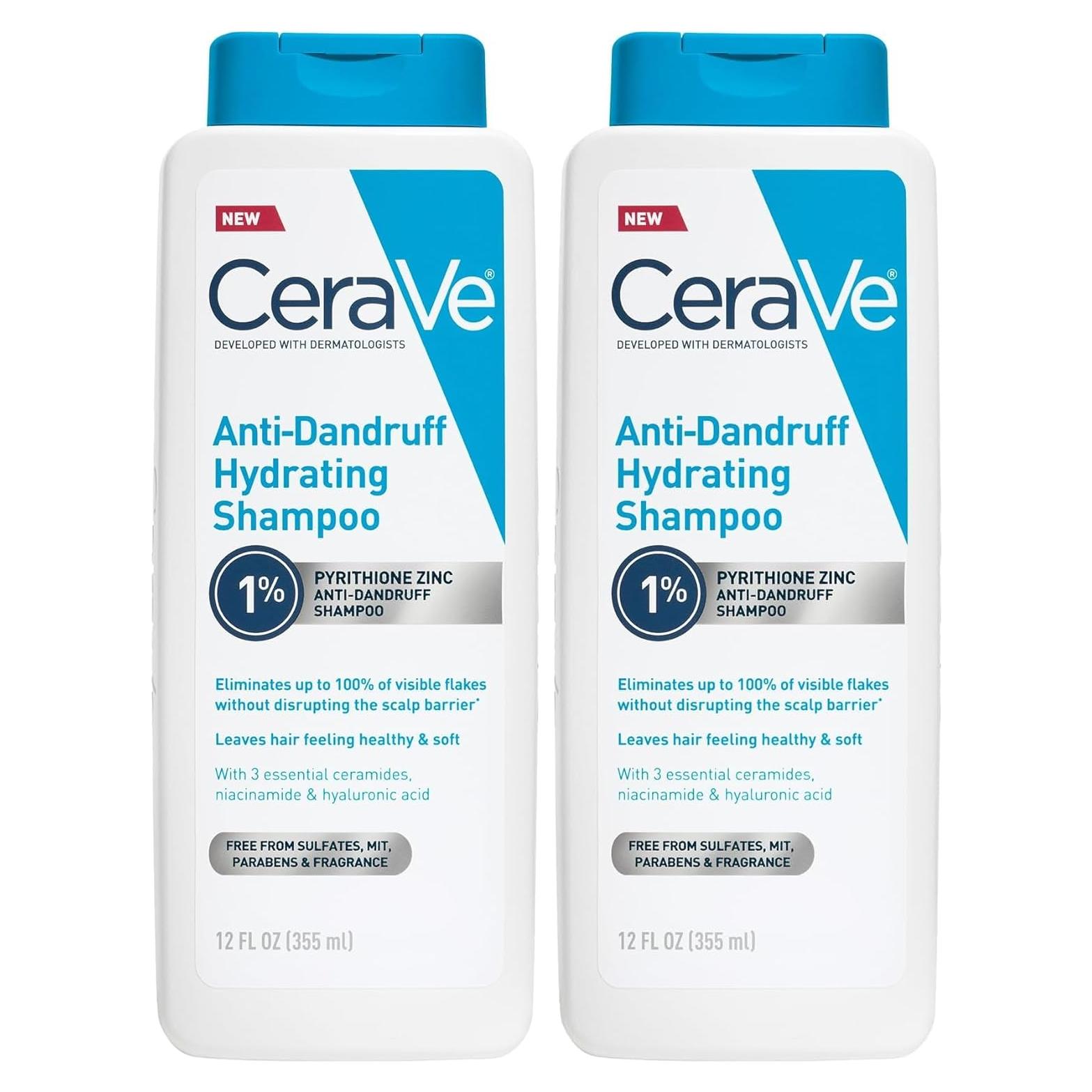 Champú Anticaspa CeraVe 340 g con Piritiona de Zinc y Ceramidas